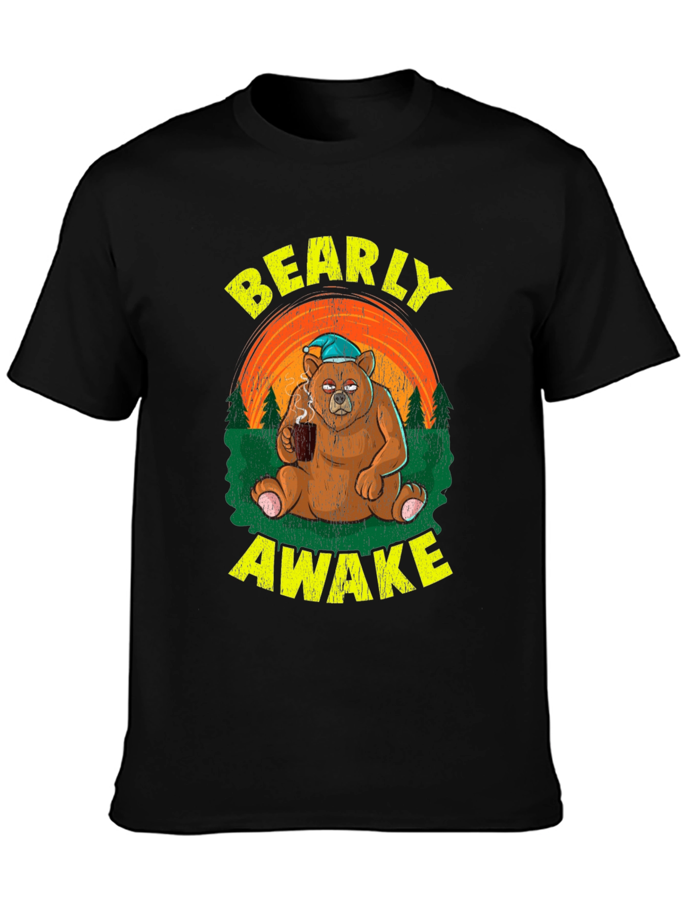 Bearly Awake T-Shirt - Funny Coffee Lover Tee