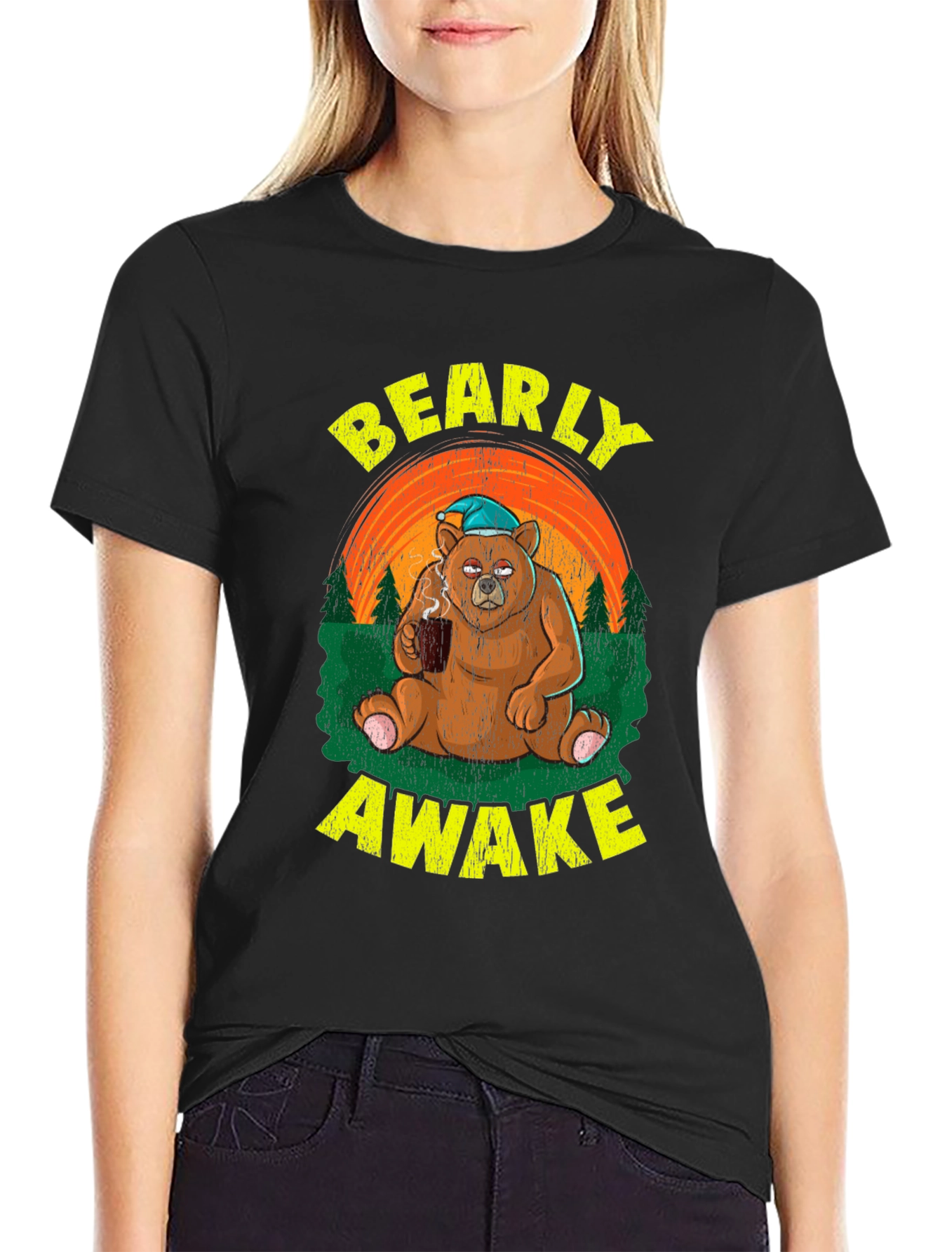Bearly Awake T-Shirt - Funny Coffee Lover Tee