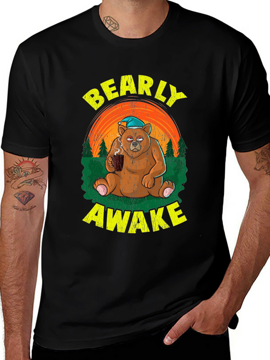Bearly Awake T-Shirt - Funny Coffee Lover Tee