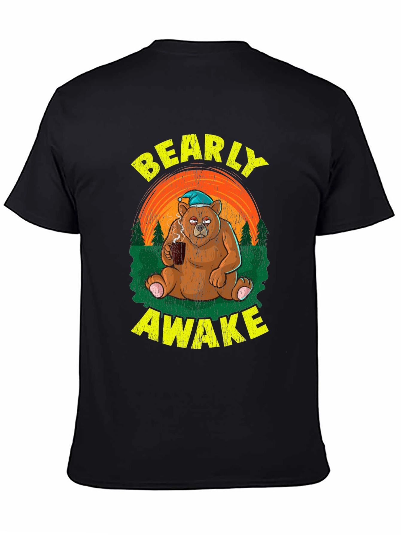 Bearly Awake T-Shirt - Funny Coffee Lover Tee