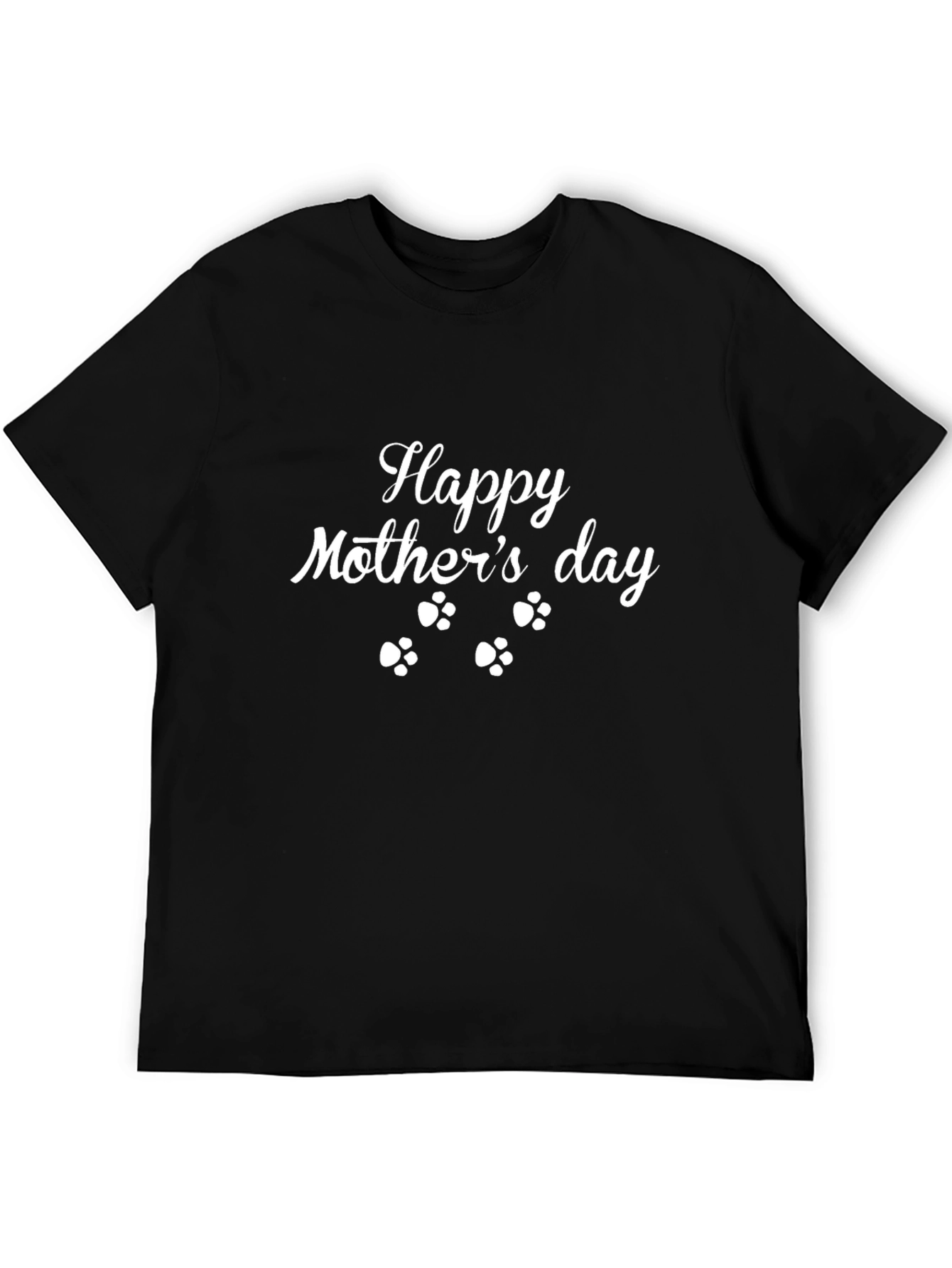 Happy Mothers Day Paw Print T-Shirt