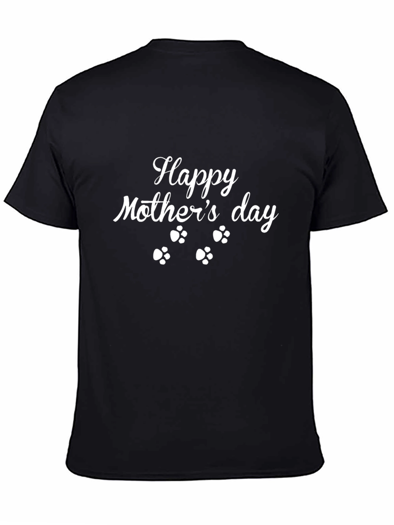 Happy Mothers Day Paw Print T-Shirt