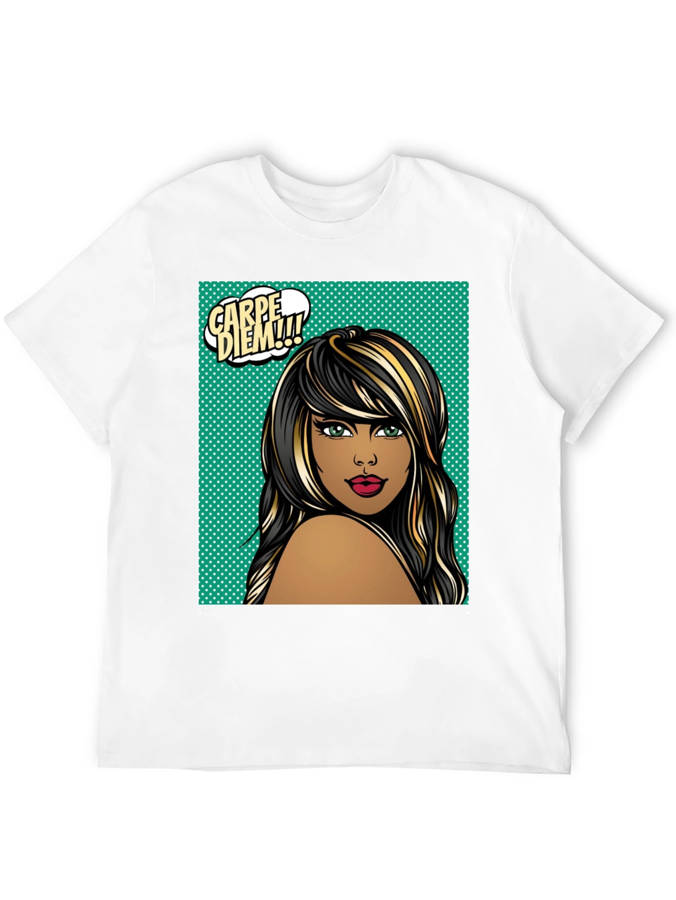 Carpe Diem Woman Graphic Tee - Black T-Shirt