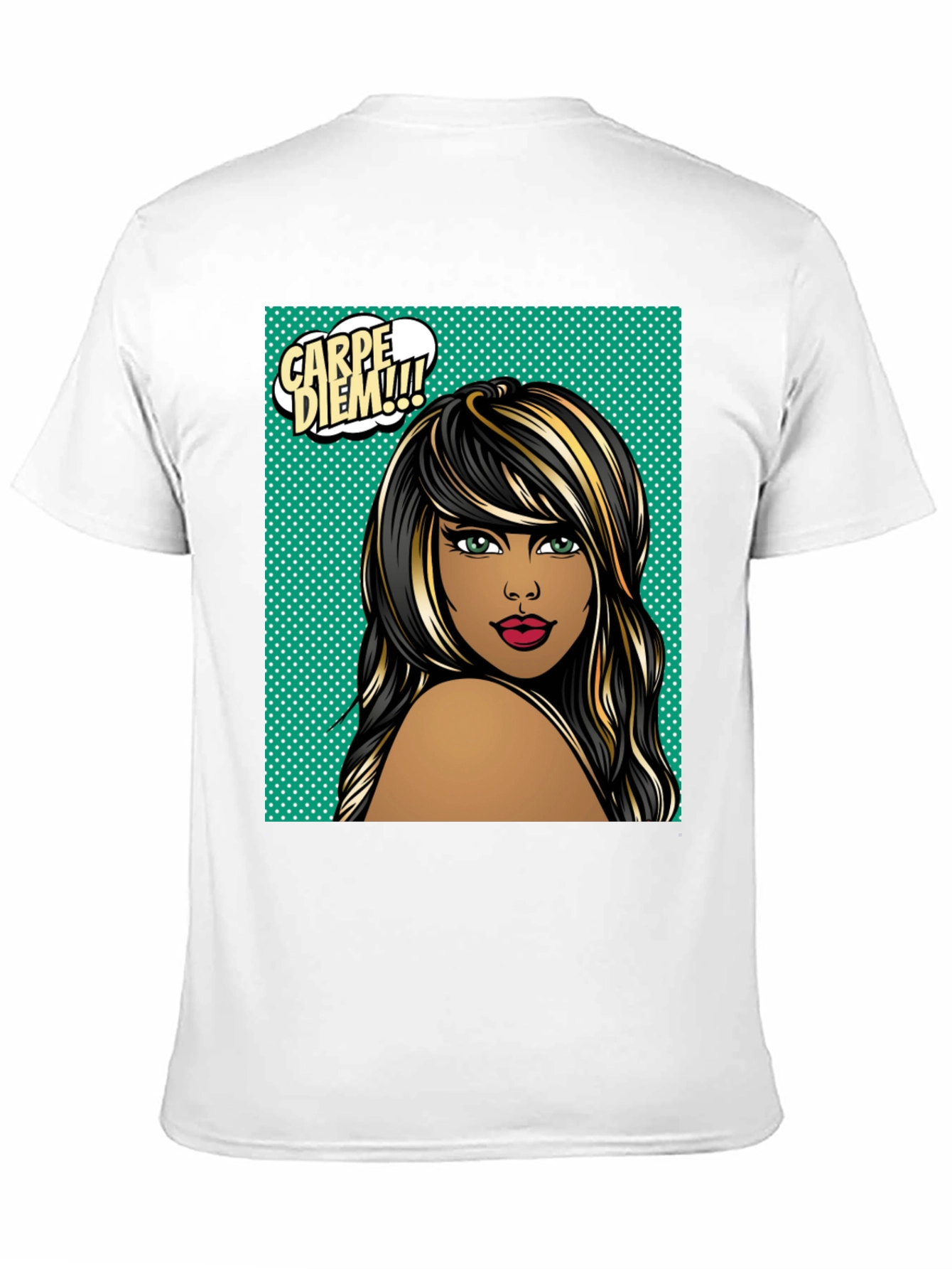 Carpe Diem Woman Graphic Tee - Black T-Shirt