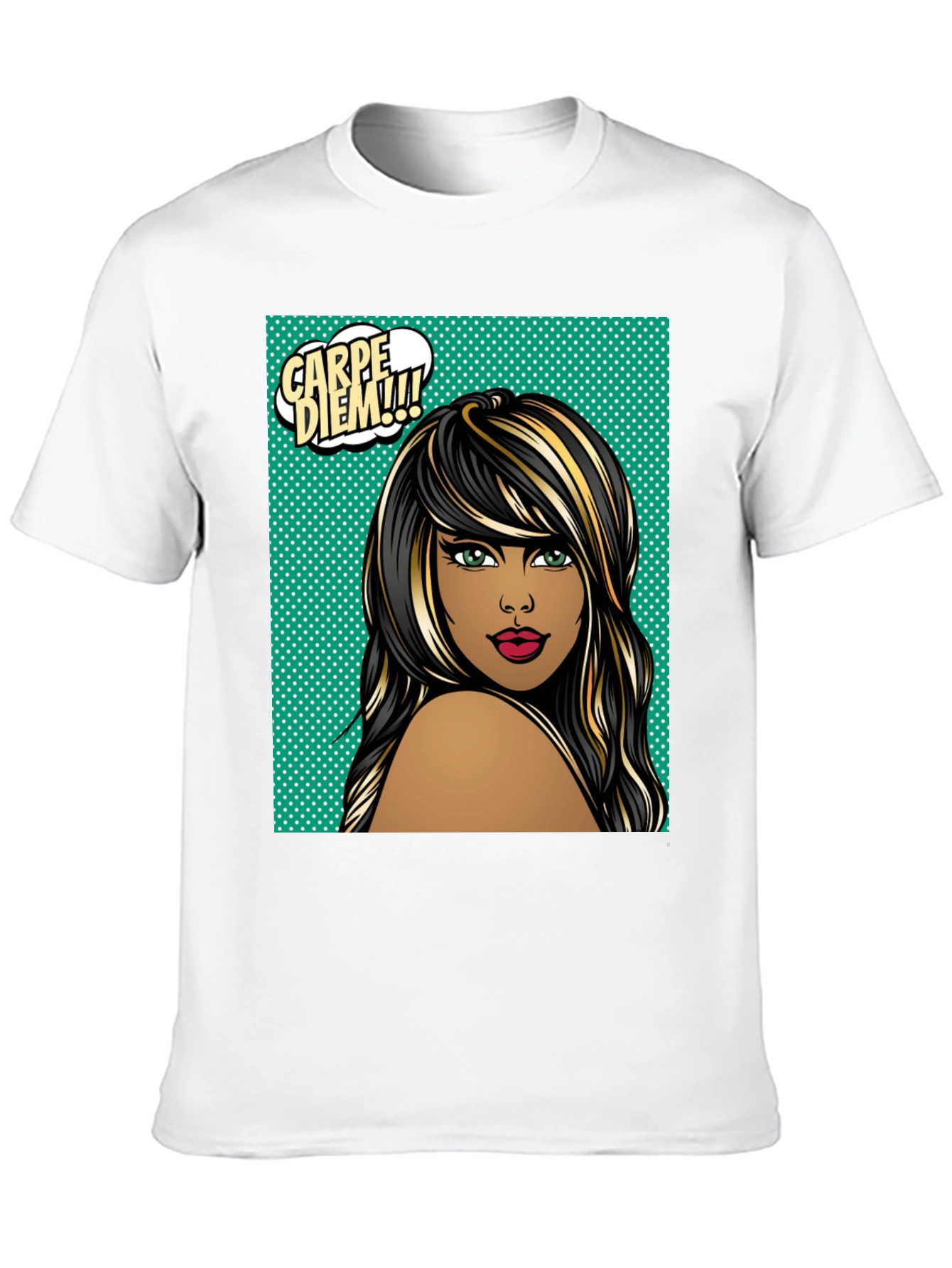 Carpe Diem Woman Graphic Tee - Black T-Shirt