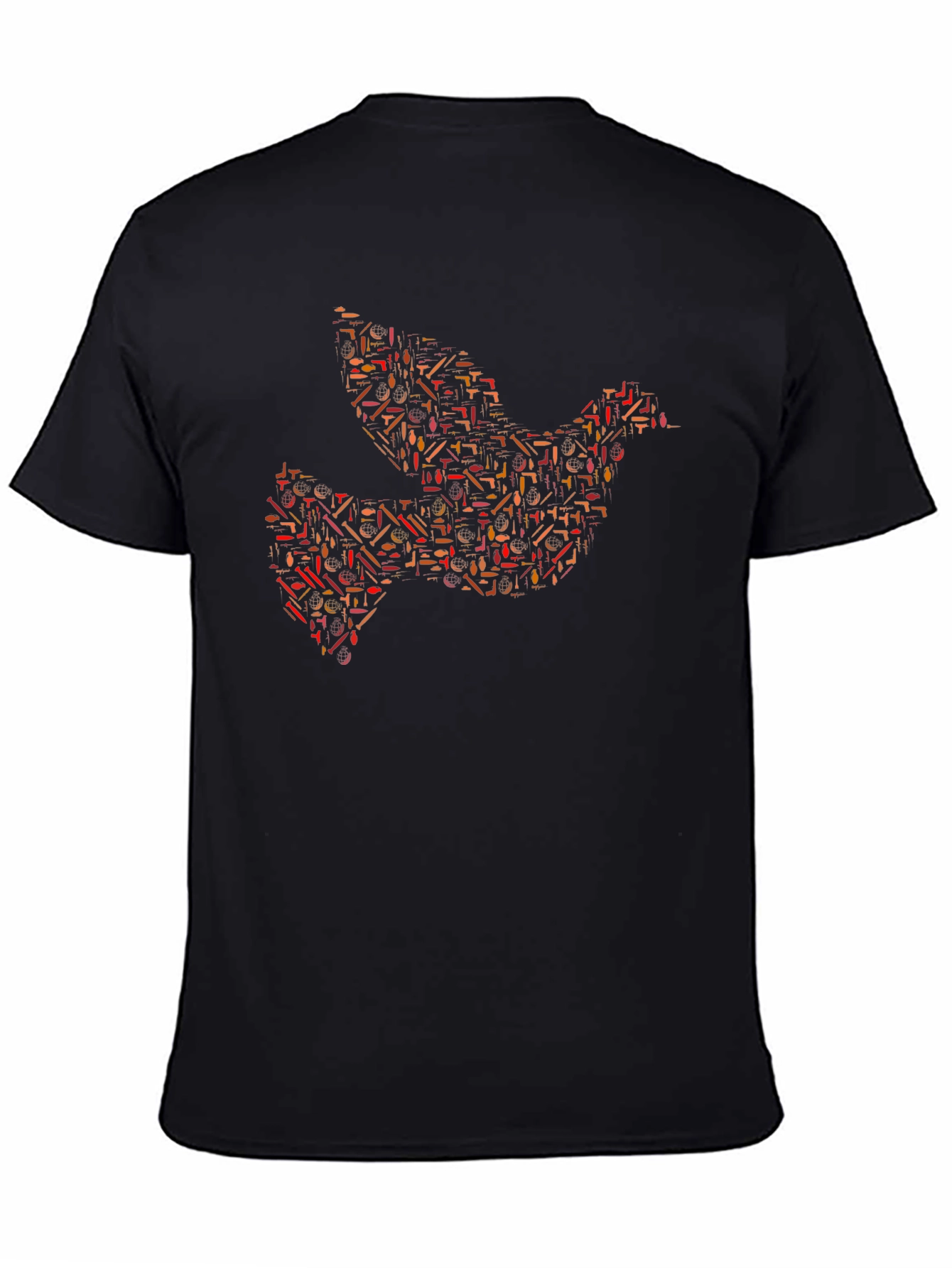 Peace Dove Graphic T-Shirt - Mens Black Tee