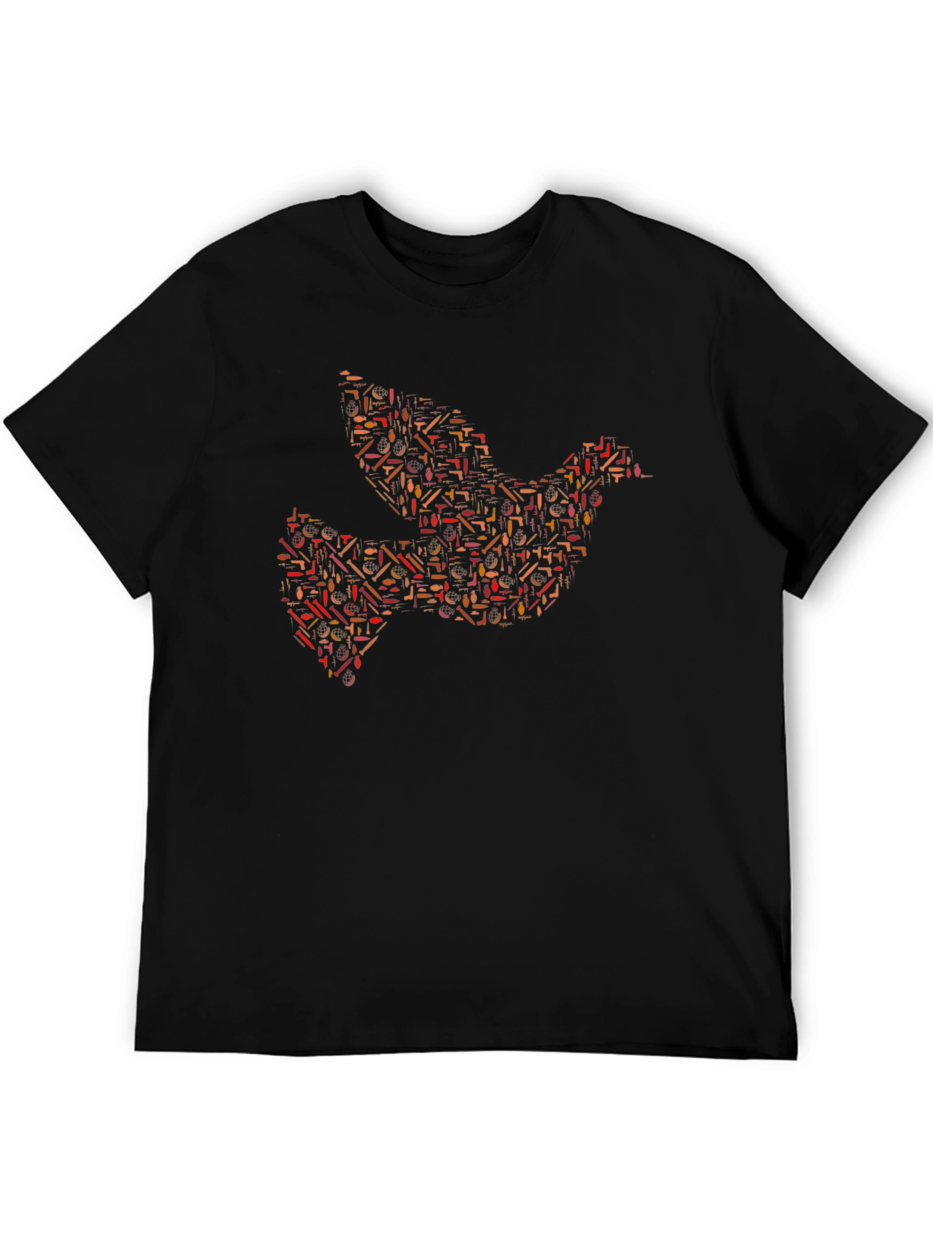 Peace Dove Graphic T-Shirt - Mens Black Tee