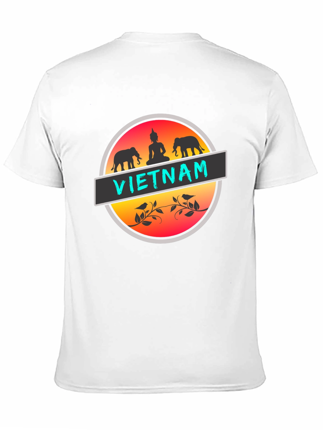 Vietnam Graphic T-Shirt: Buddha & Elephants