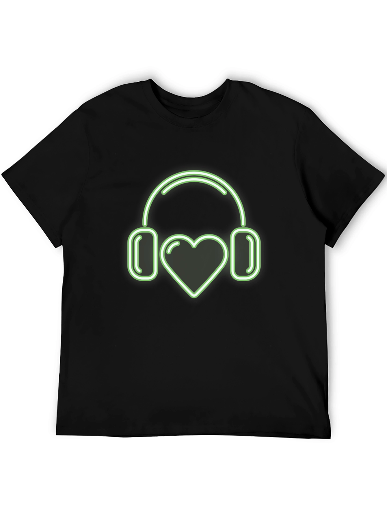 Love Music T-Shirt | Heart Headphones Design