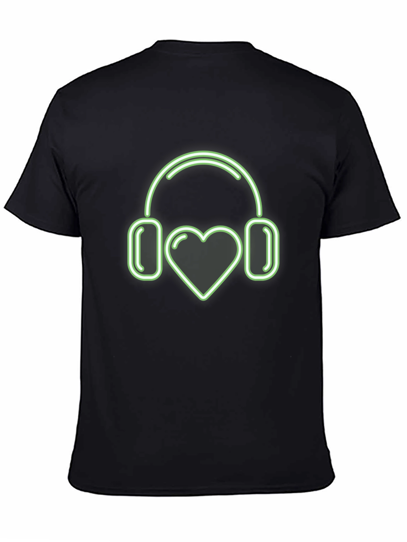 Love Music T-Shirt | Heart Headphones Design