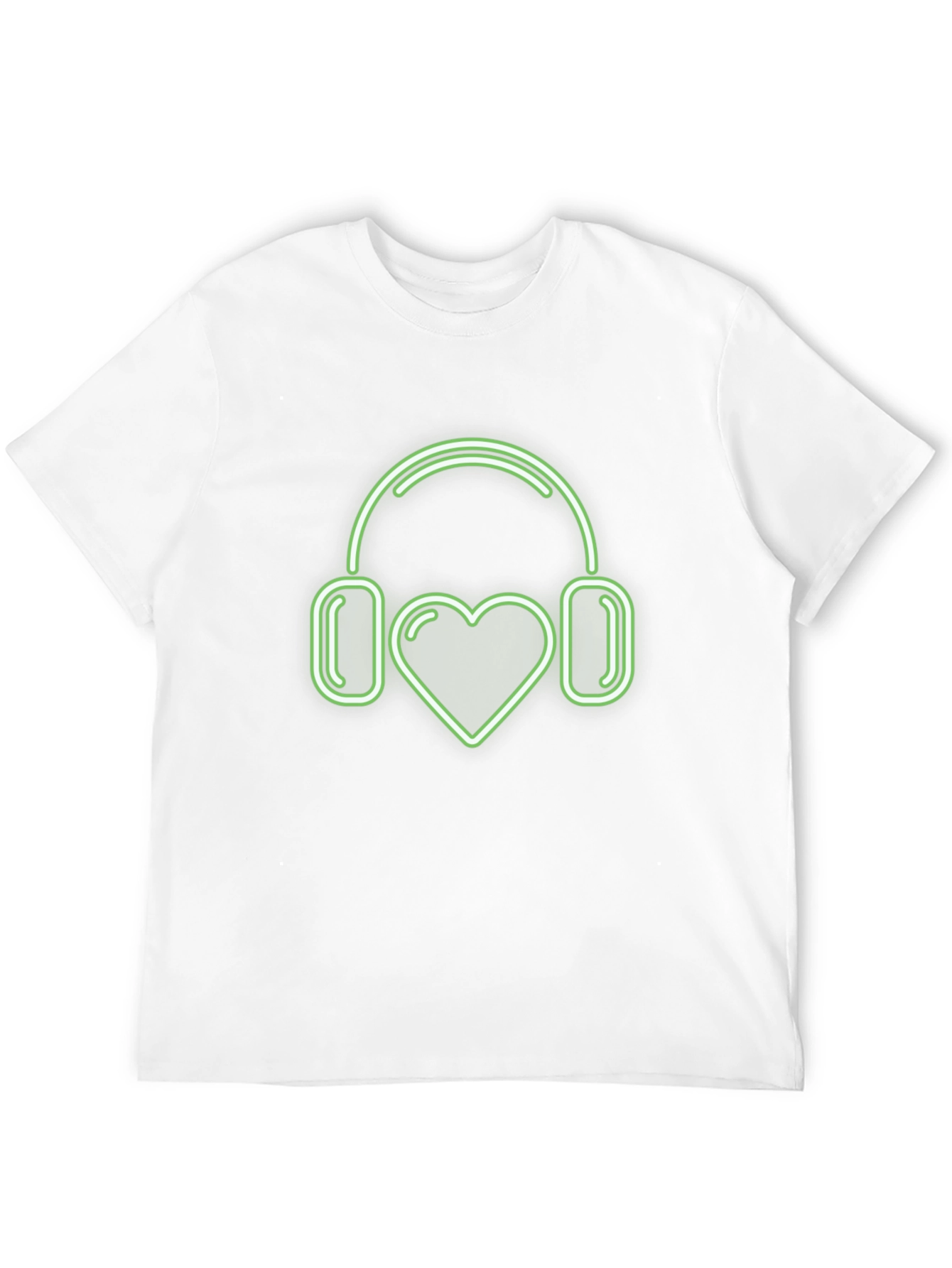 Love Music T-Shirt | Heart Headphones Design
