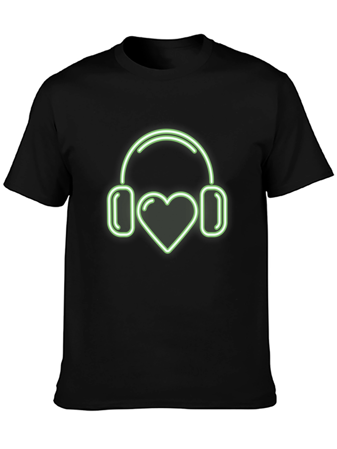 Love Music T-Shirt | Heart Headphones Design