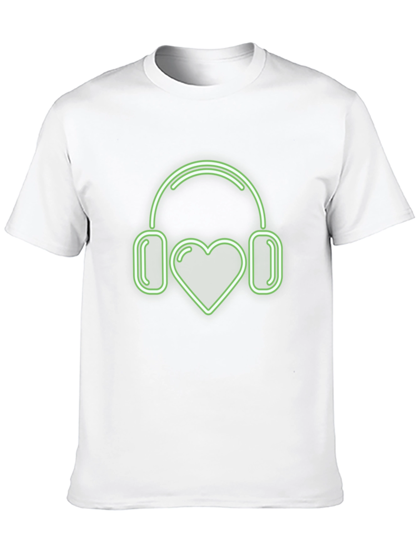 Love Music T-Shirt | Heart Headphones Design