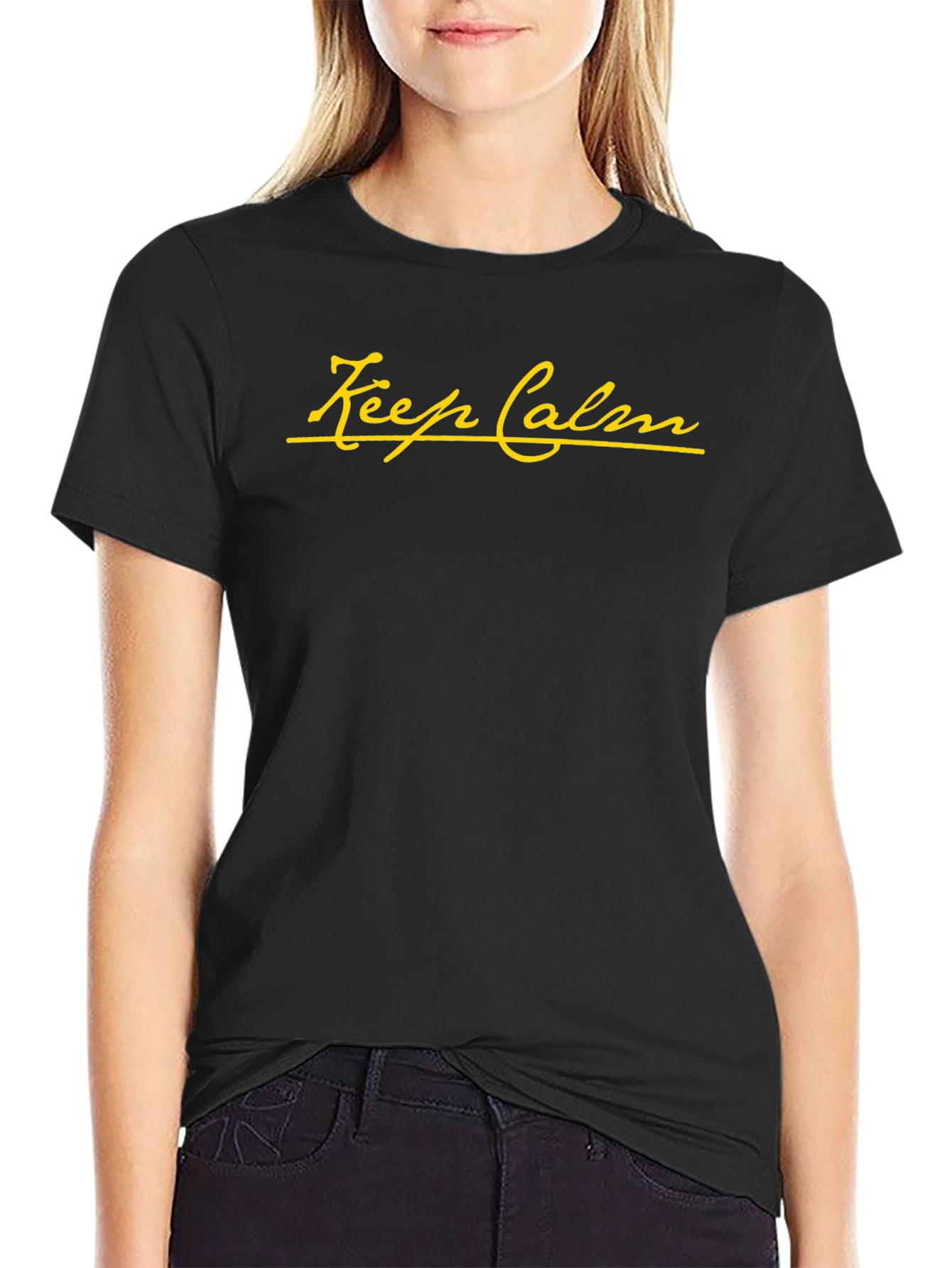Keep Calm Black Tee