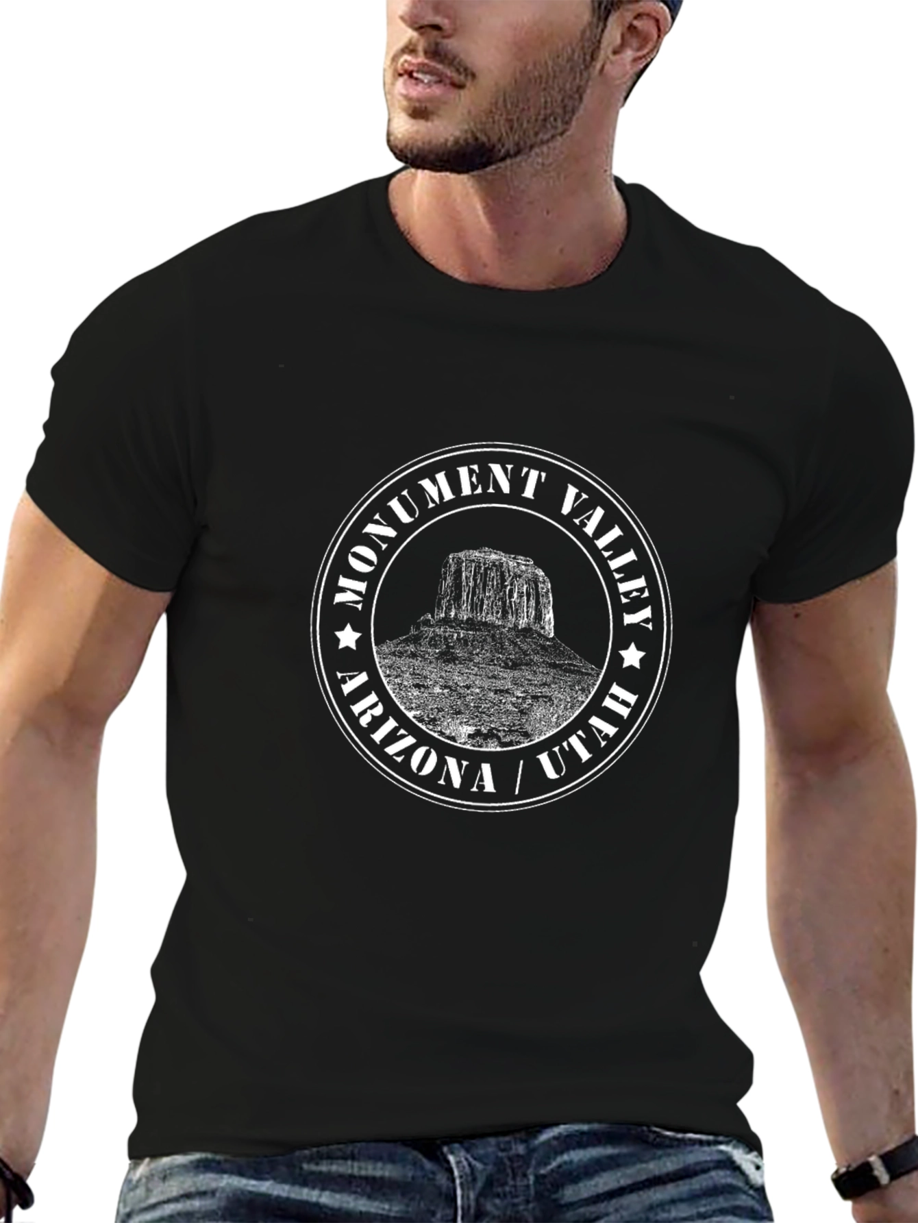 Monument Valley Arizona Utah Black T-Shirt