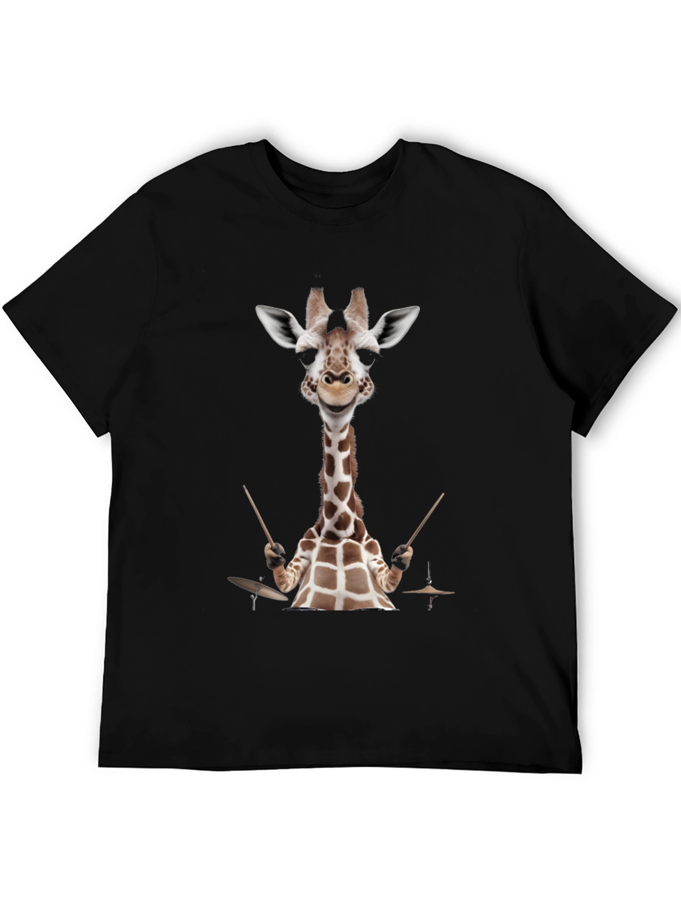 Giraffe Drummer Graphic Tee