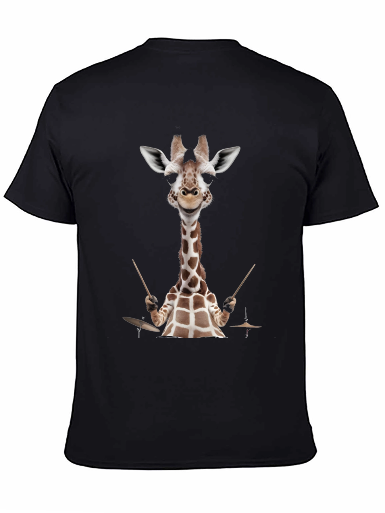 Giraffe Drummer Graphic Tee