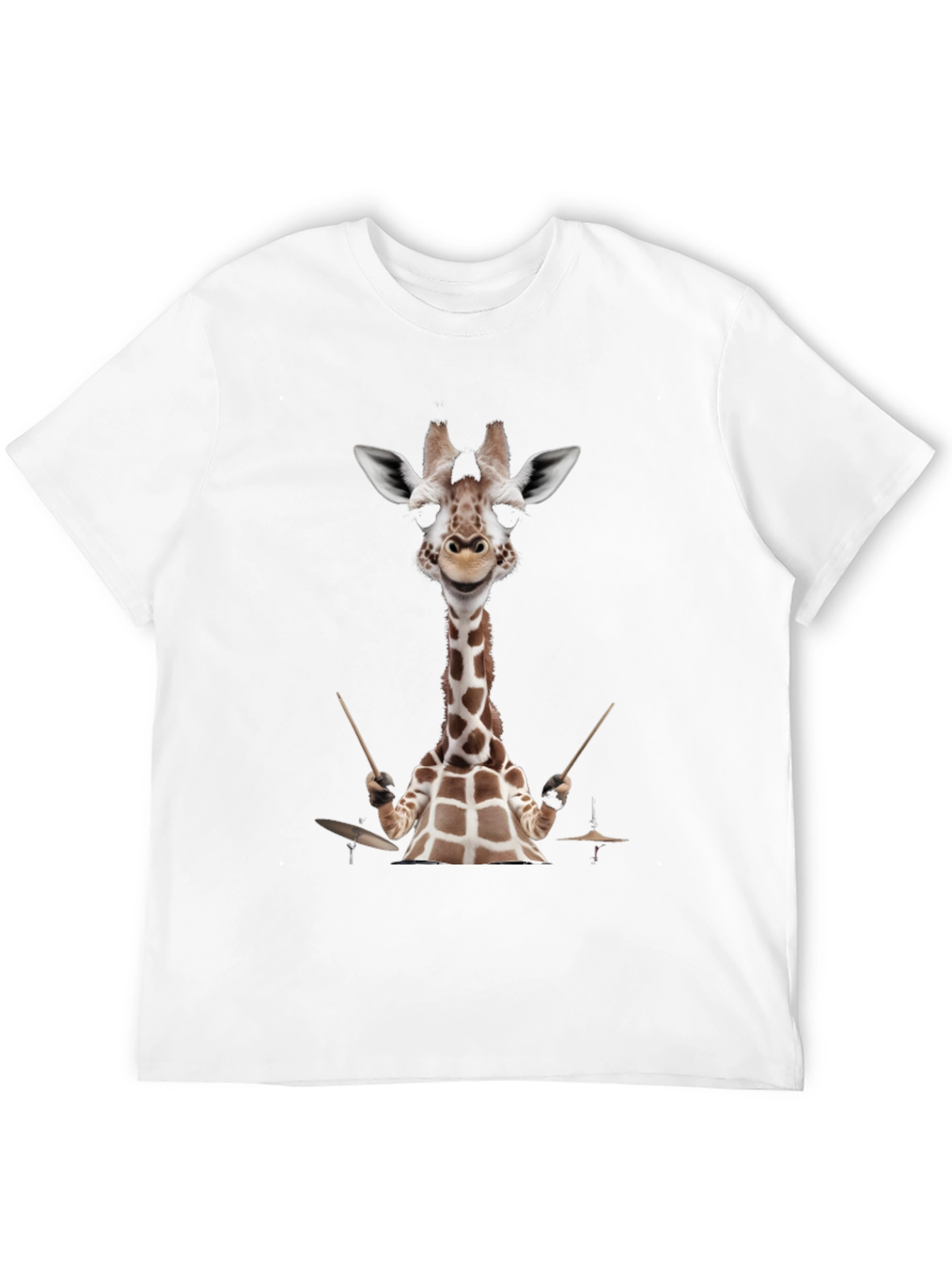 Giraffe Drummer Graphic Tee