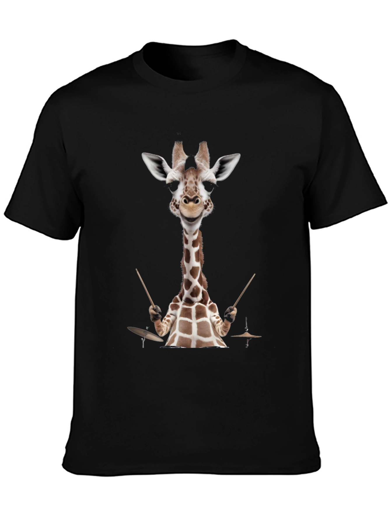 Giraffe Drummer Graphic Tee