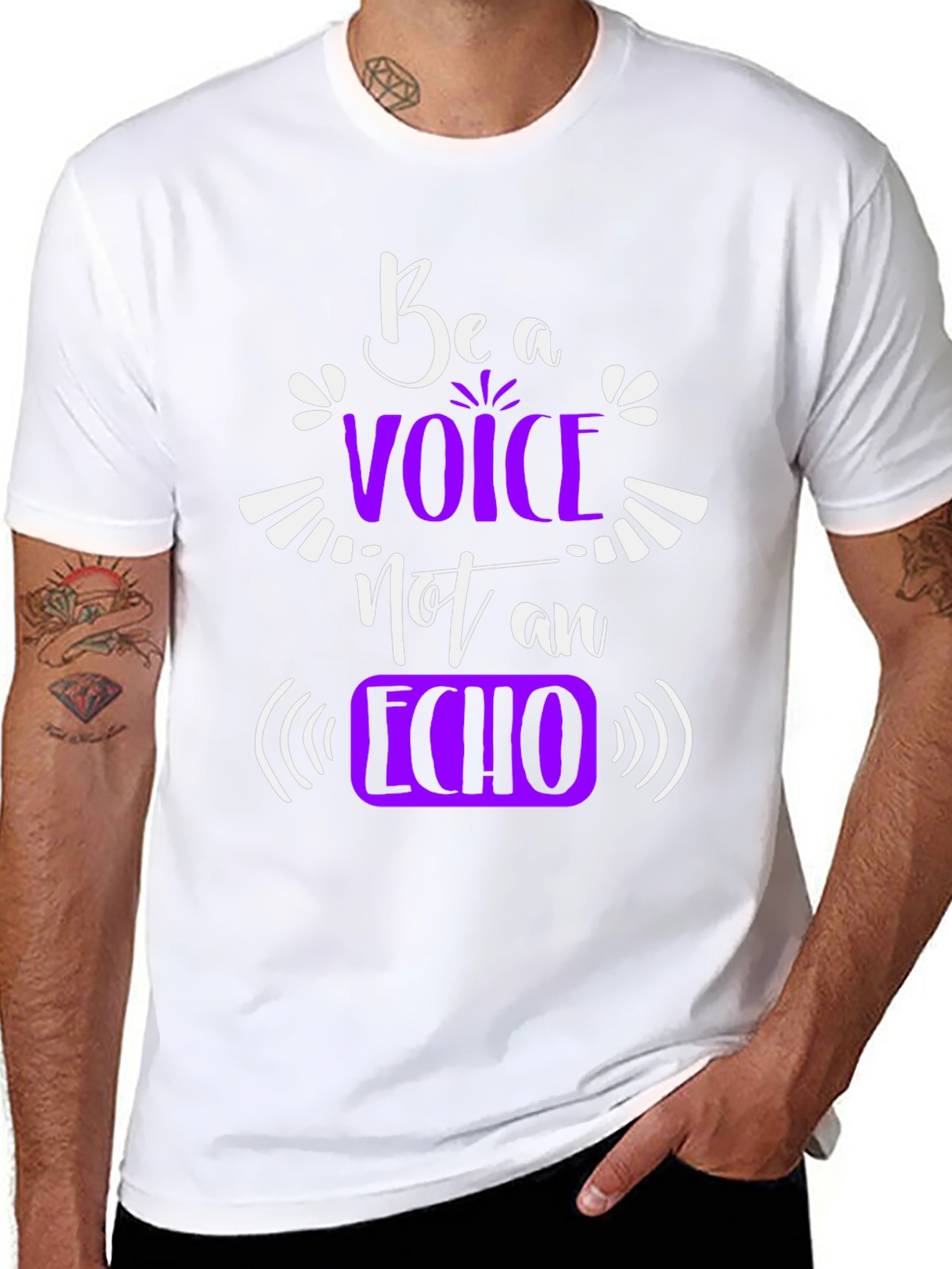 Be a Voice Not an Echo Graphic T-Shirt