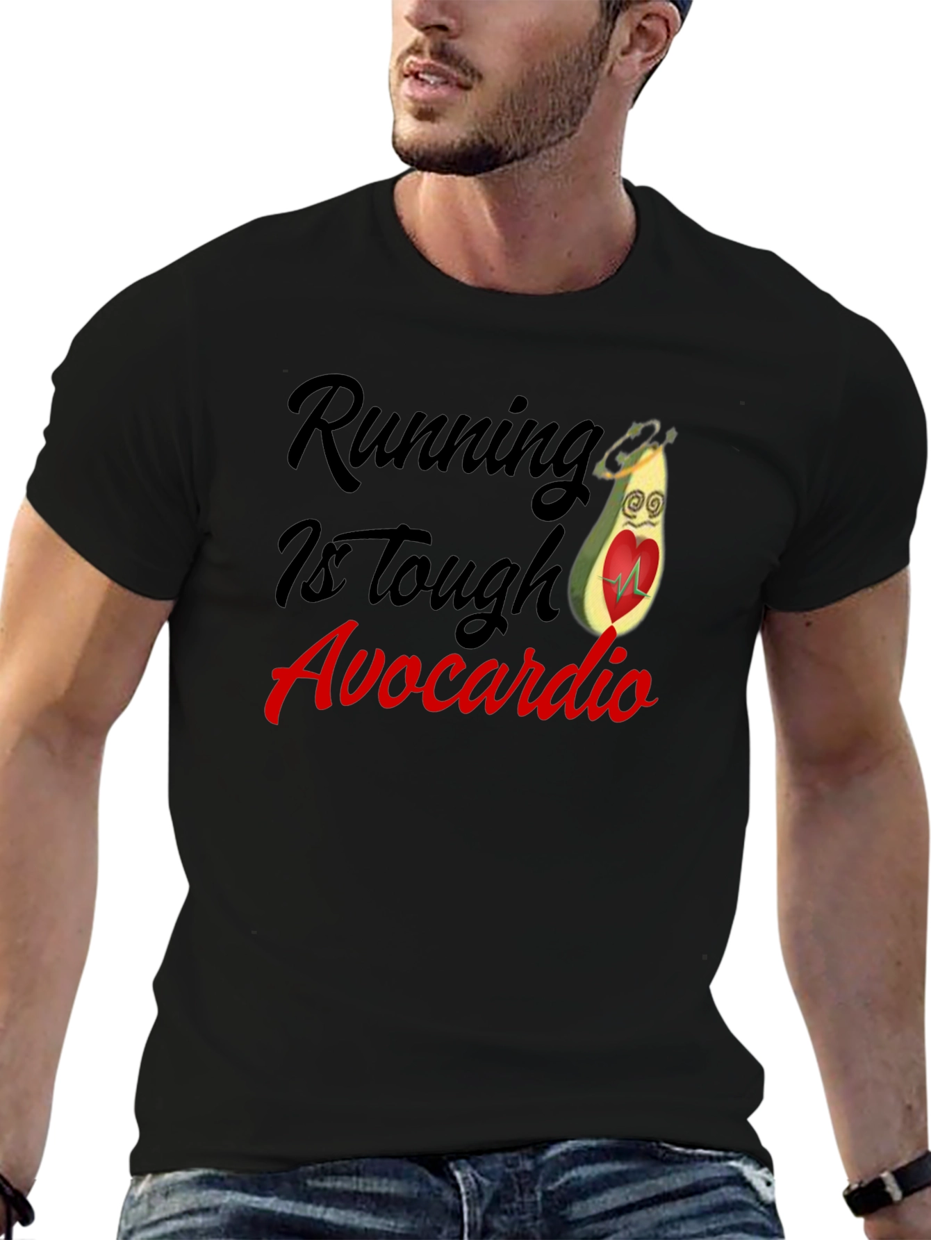 Running Is Tough Avocardio T-Shirt