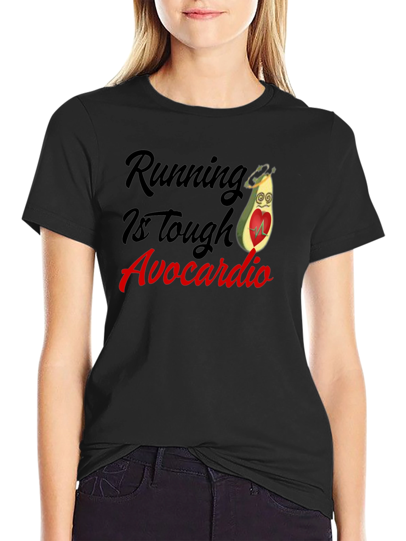 Running Is Tough Avocardio T-Shirt