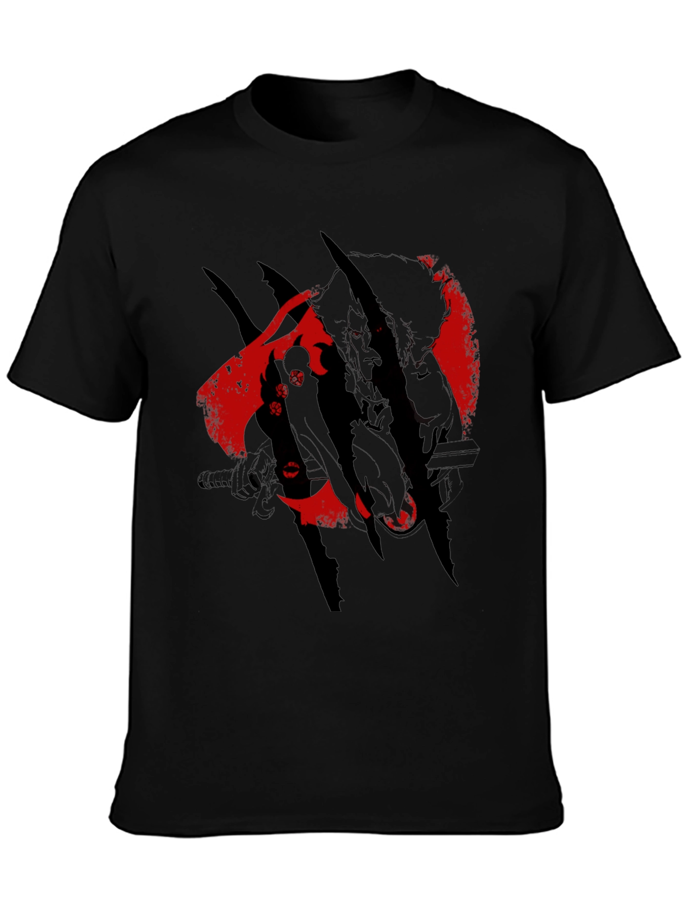 Black Graphic Tee - Vampire Hunter Design