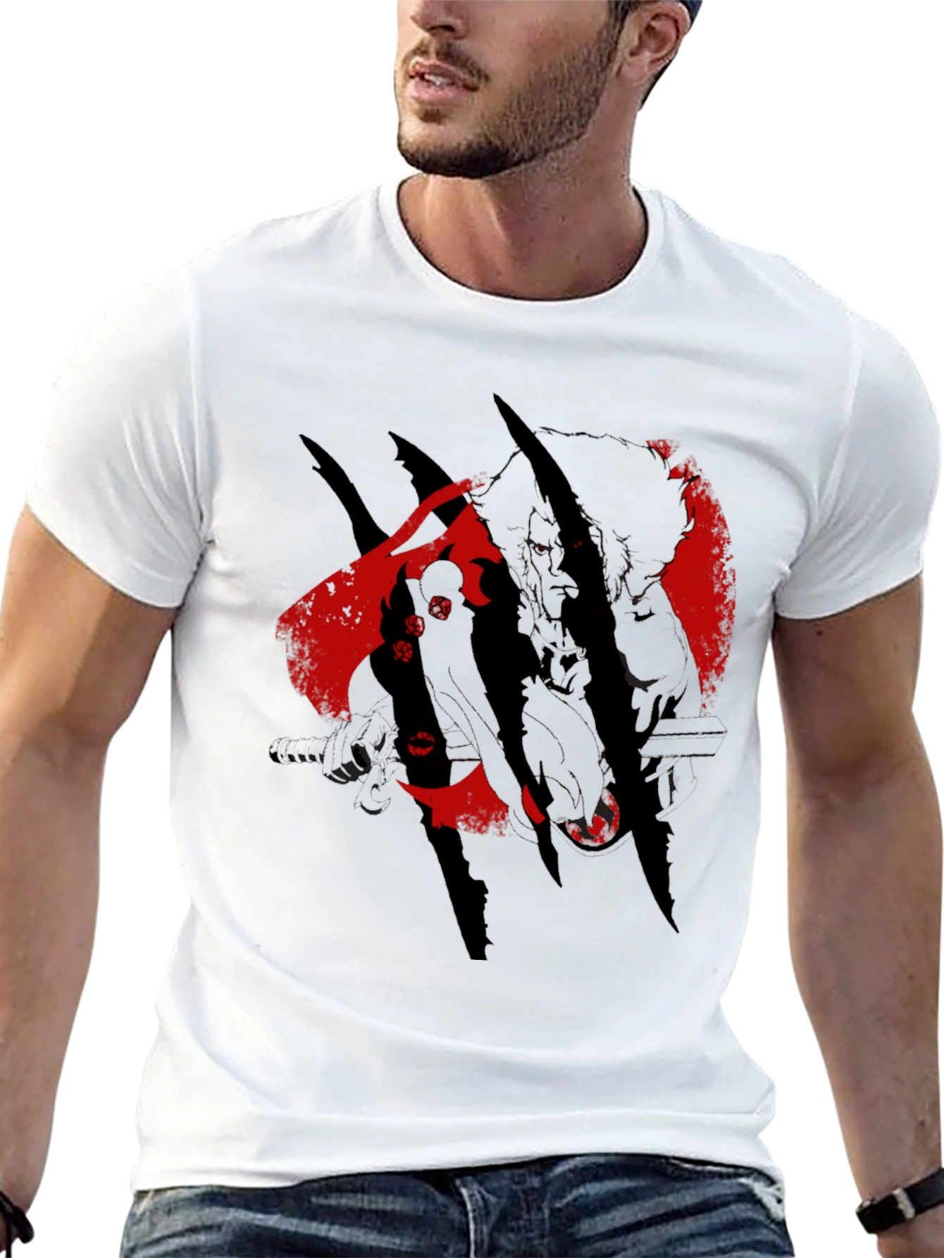 Black Graphic Tee - Vampire Hunter Design