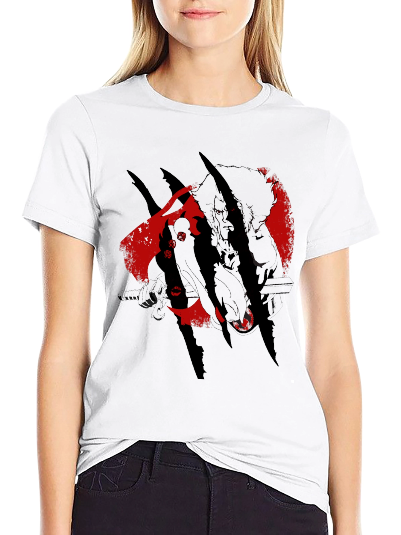 Black Graphic Tee - Vampire Hunter Design