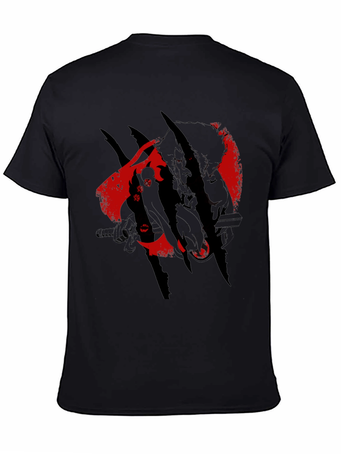 Black Graphic Tee - Vampire Hunter Design