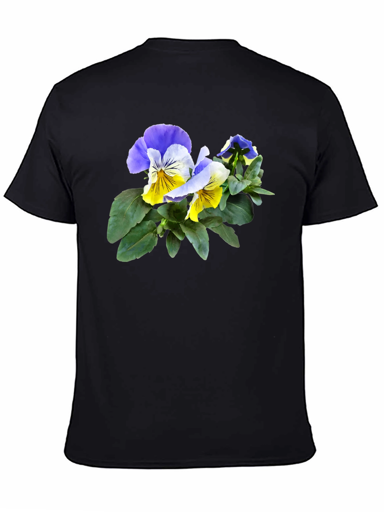 Floral Pansy T-Shirt - Stylish Flower Graphic Tee