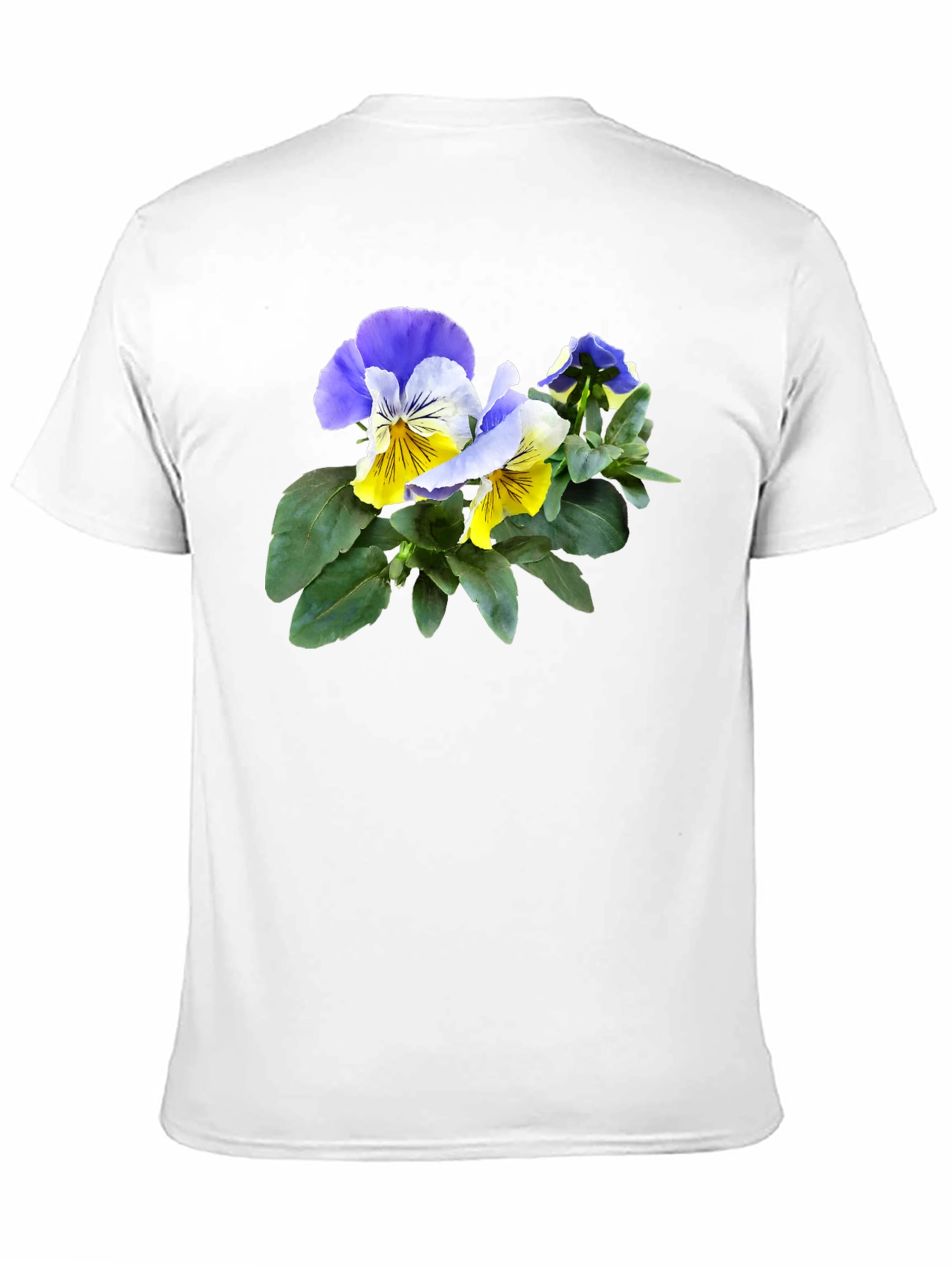 Floral Pansy T-Shirt - Stylish Flower Graphic Tee