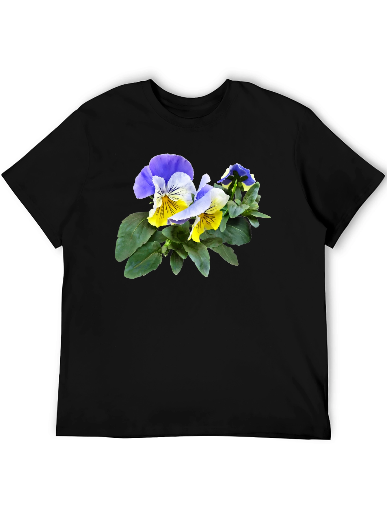 Floral Pansy T-Shirt - Stylish Flower Graphic Tee
