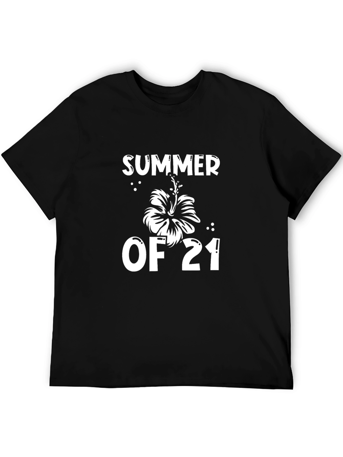 Summer of 21 Black Graphic T-Shirt