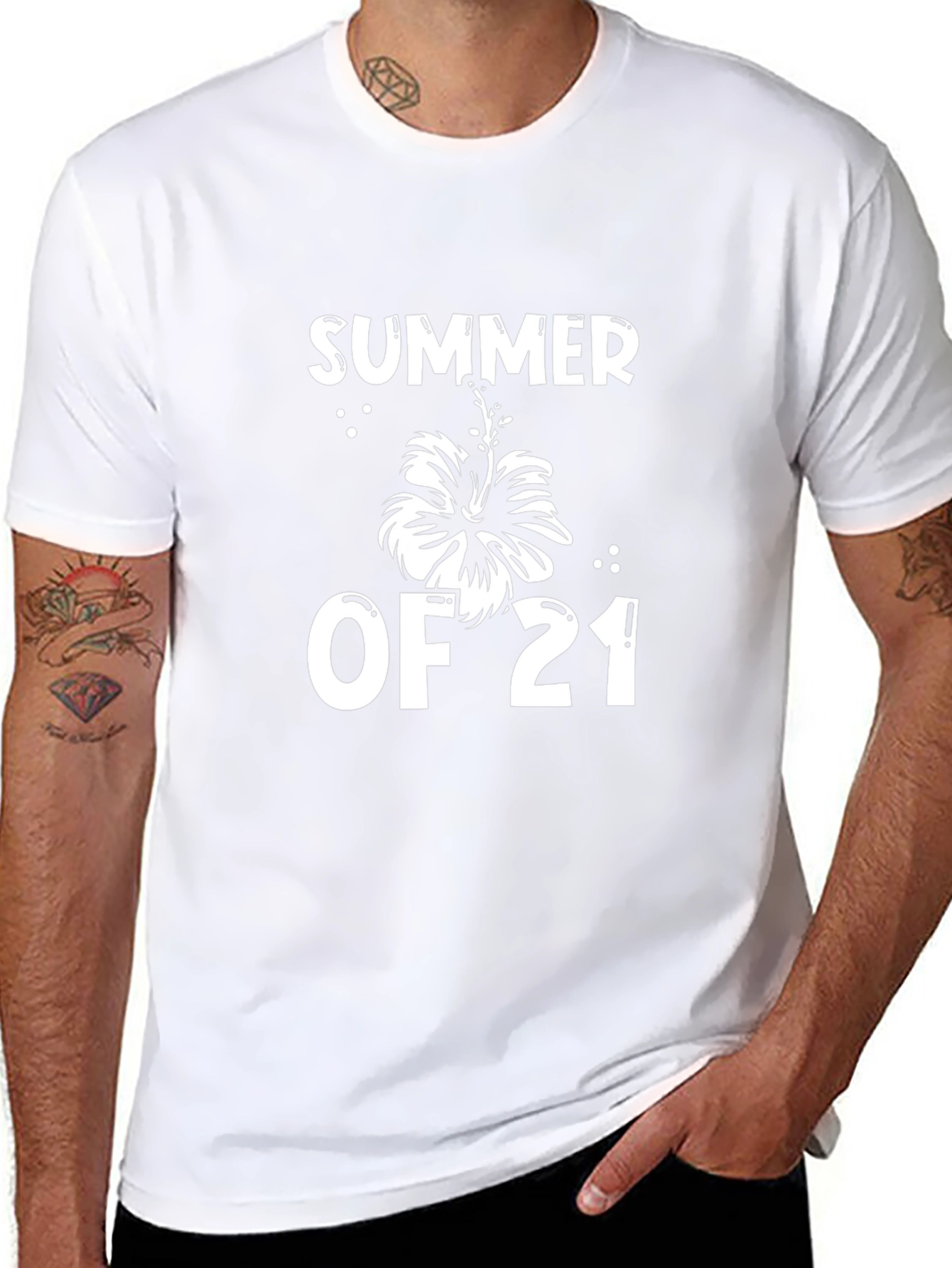Summer of 21 Black Graphic T-Shirt