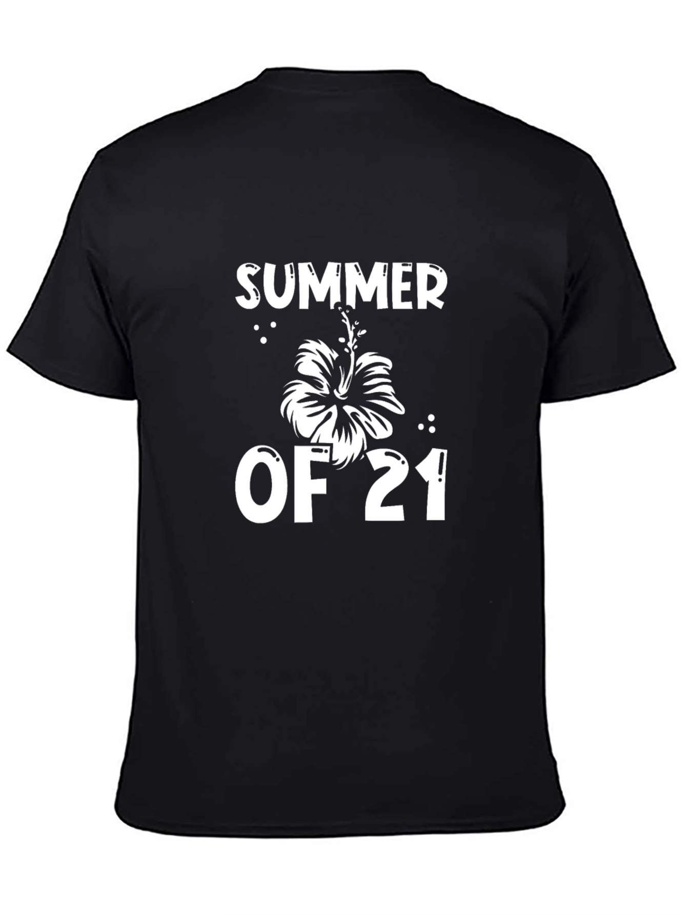 Summer of 21 Black Graphic T-Shirt