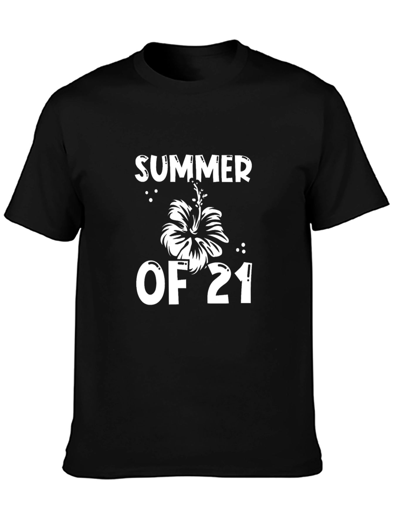 Summer of 21 Black Graphic T-Shirt
