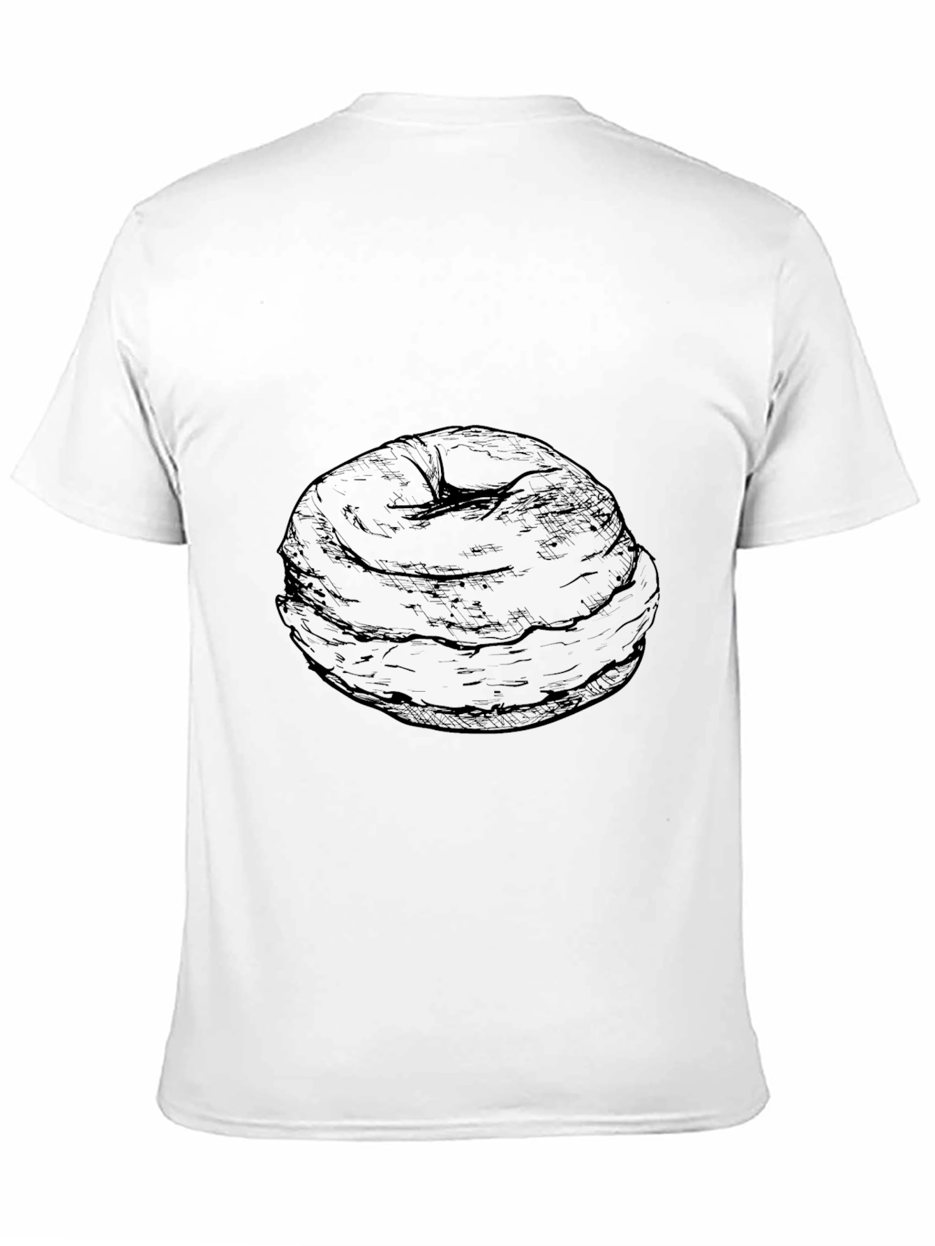Black Donut Graphic Tee - Casual Comfort