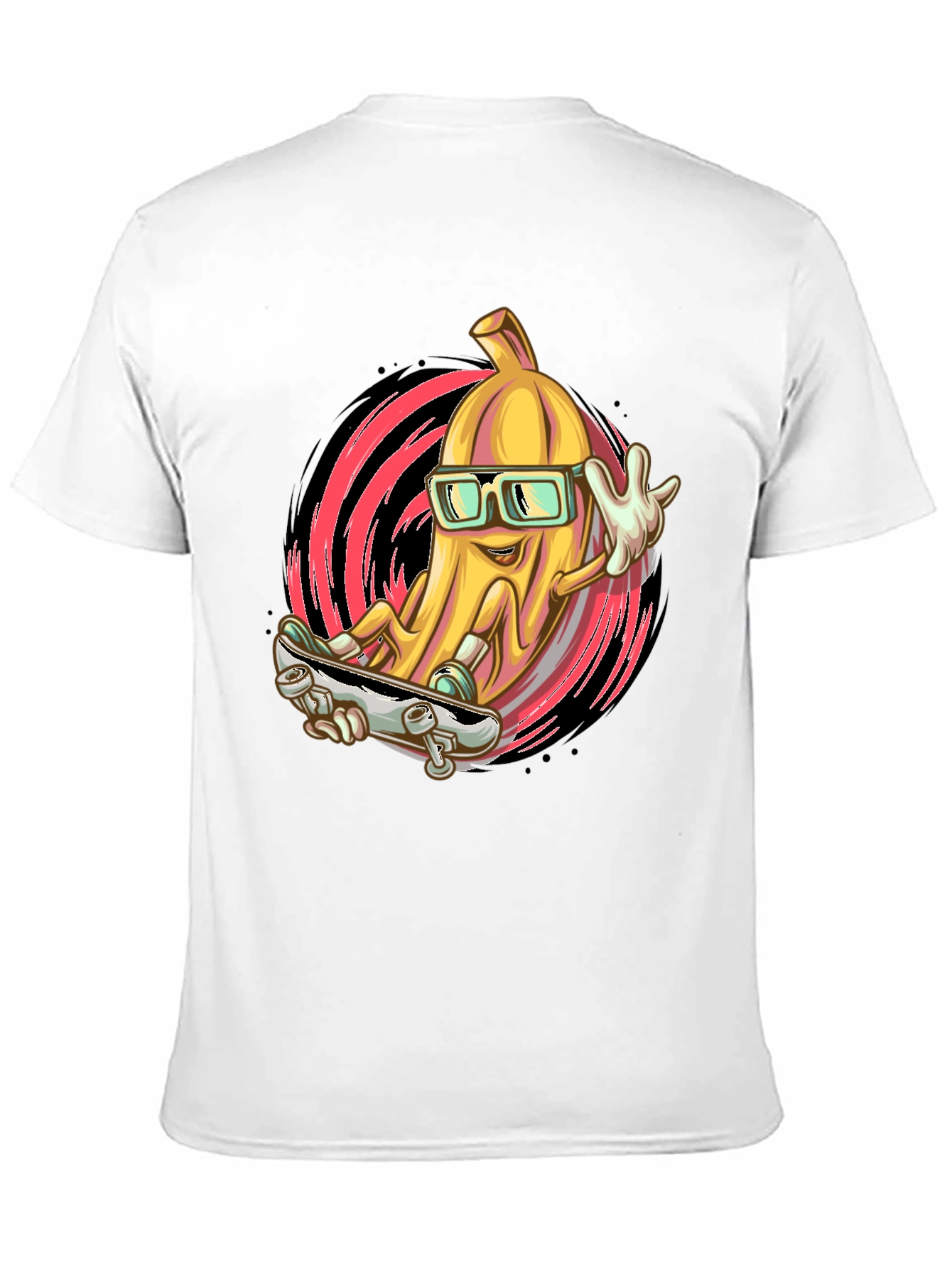 Banana Skateboard T-Shirt - Cool Fruit Design