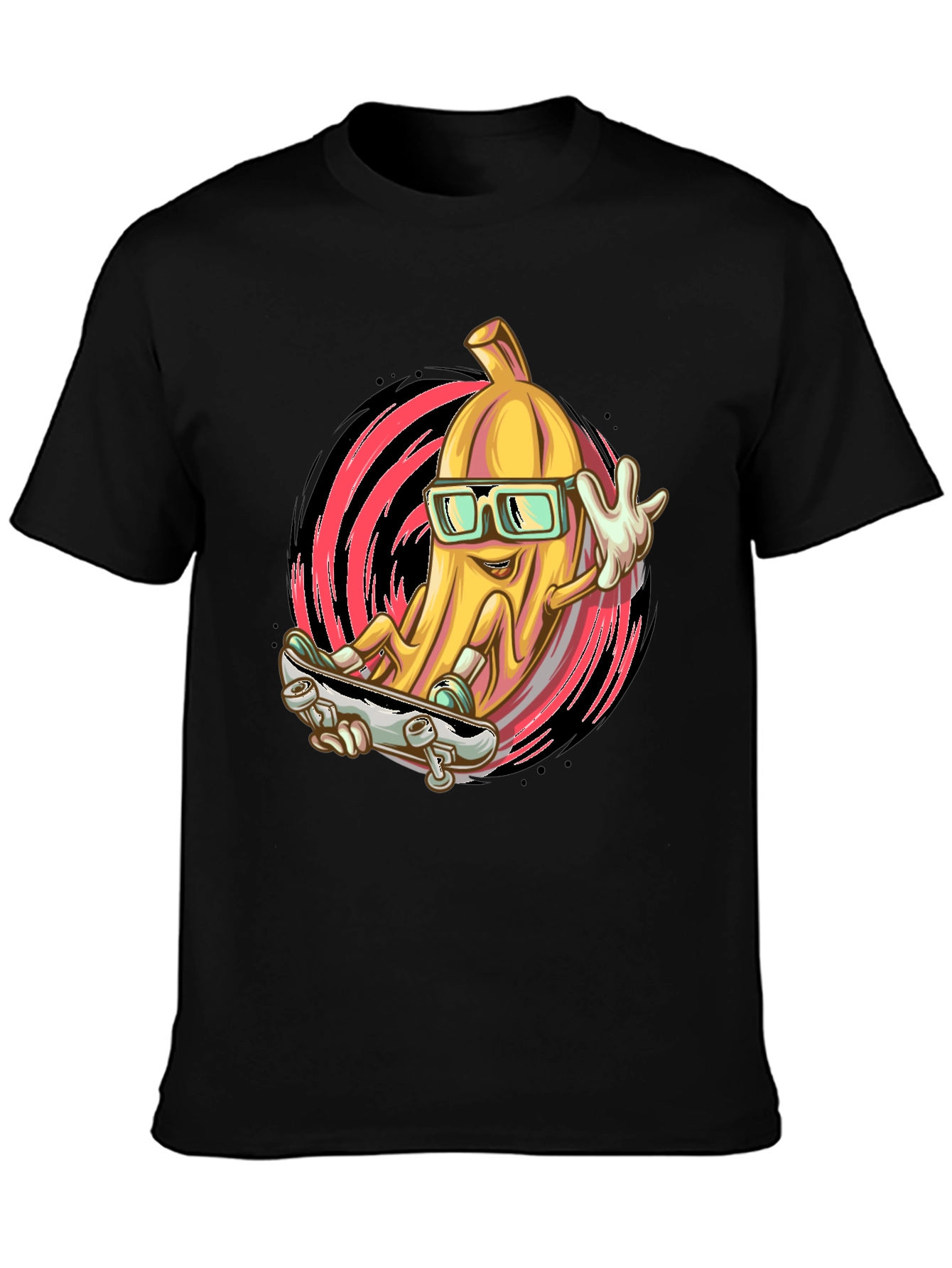 Banana Skateboard T-Shirt - Cool Fruit Design
