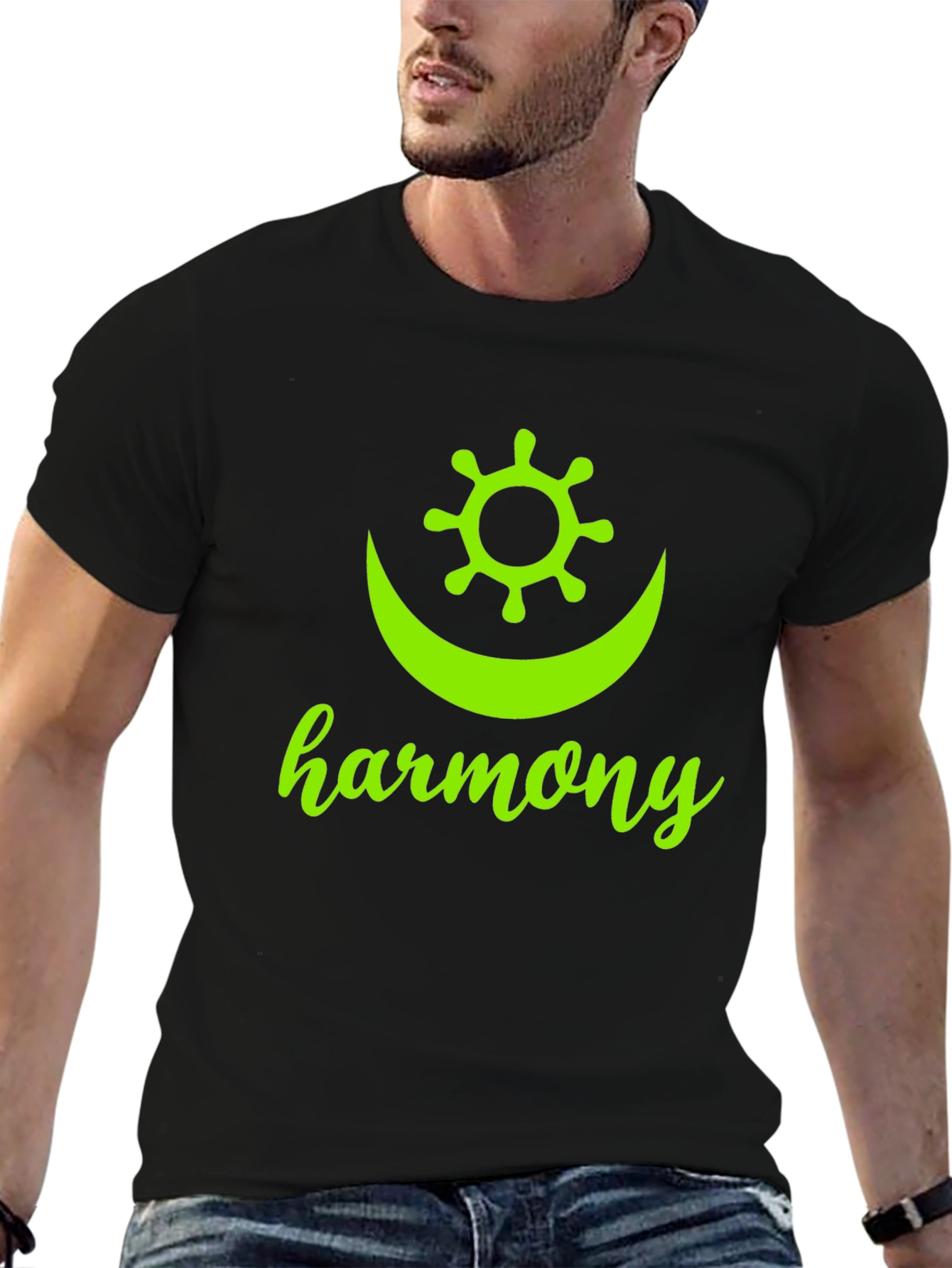 Harmony Graphic Tee - Black Unisex T-Shirt