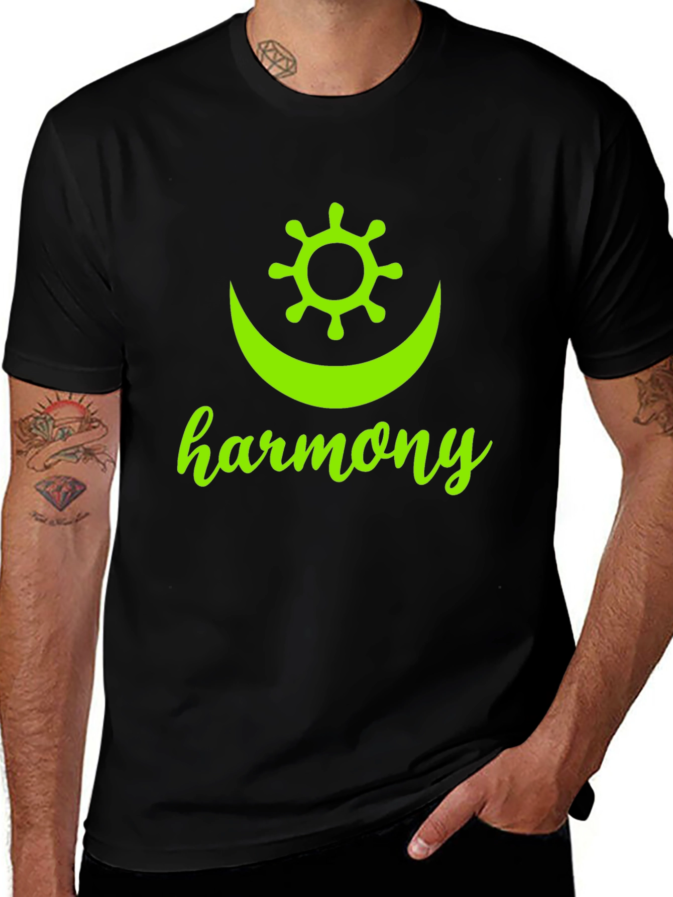 Harmony Graphic Tee - Black Unisex T-Shirt