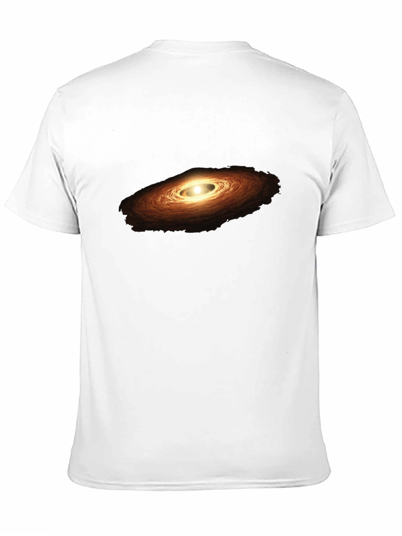 Galaxy Print Black Cotton T-Shirt