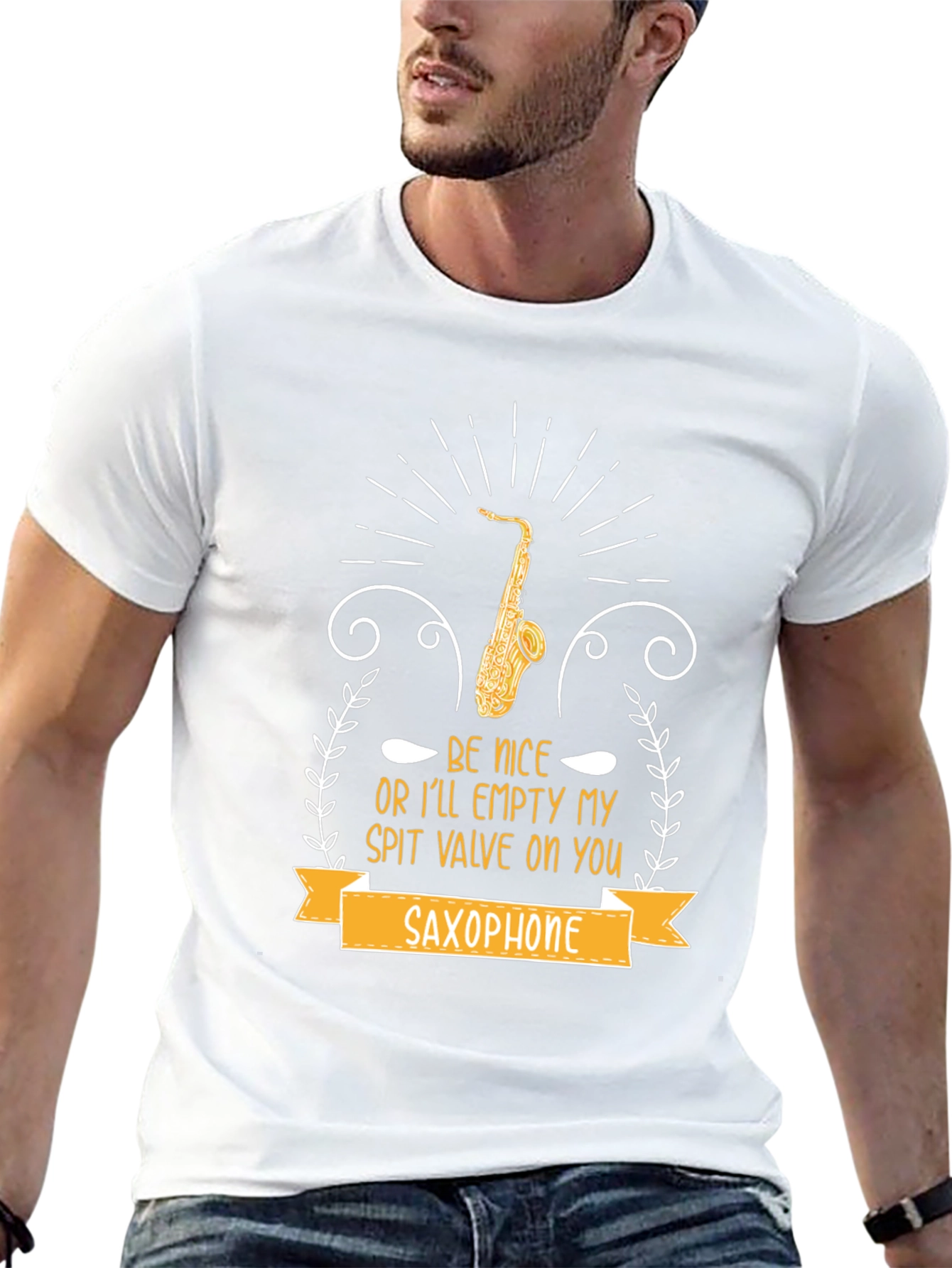Saxophone T-Shirt - Be Nice or Else!