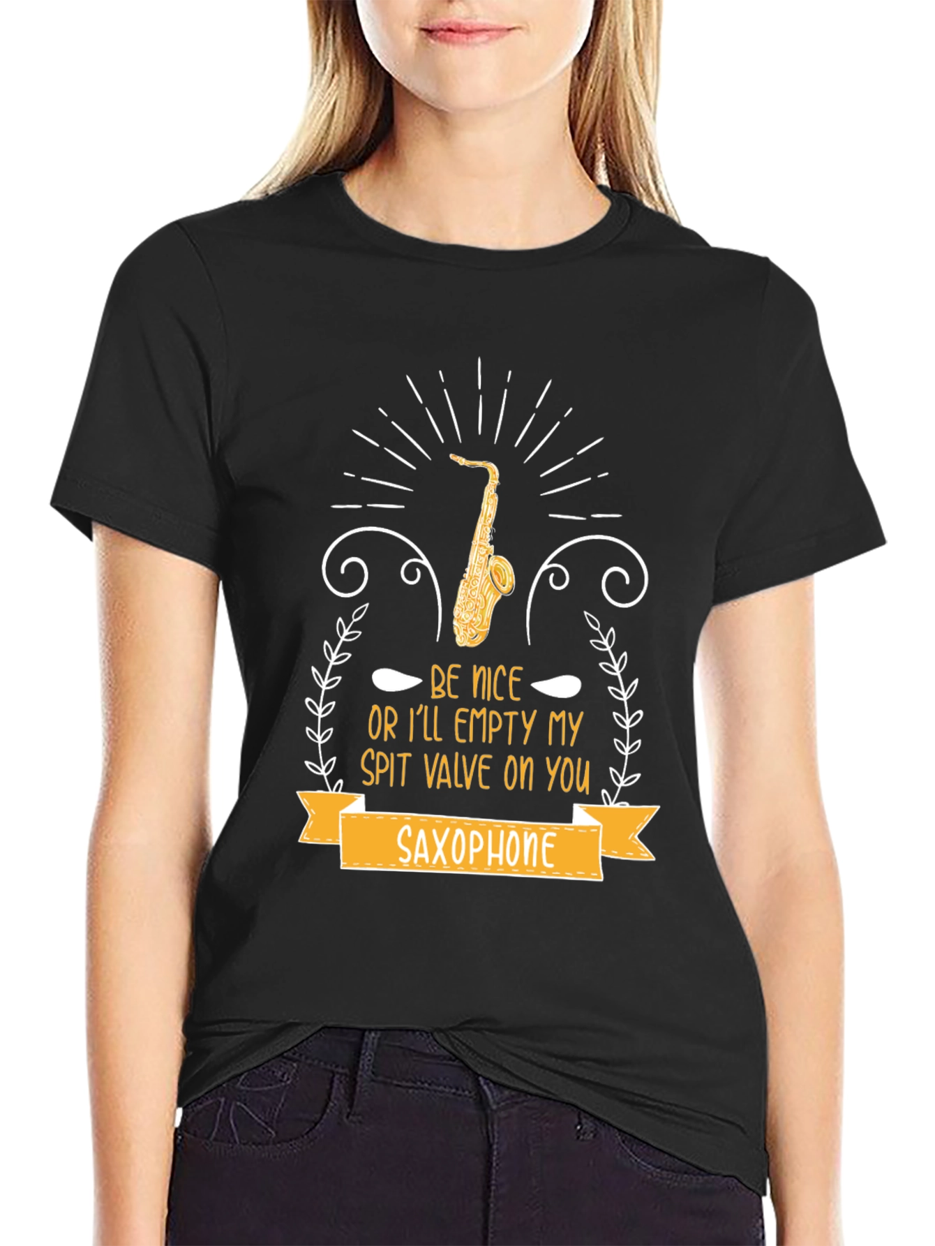 Saxophone T-Shirt - Be Nice or Else!