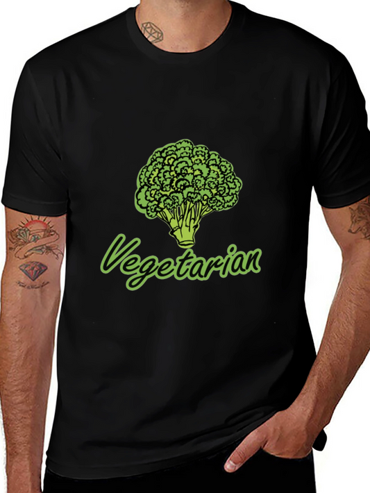 Vegetarian Broccoli Graphic T-Shirt