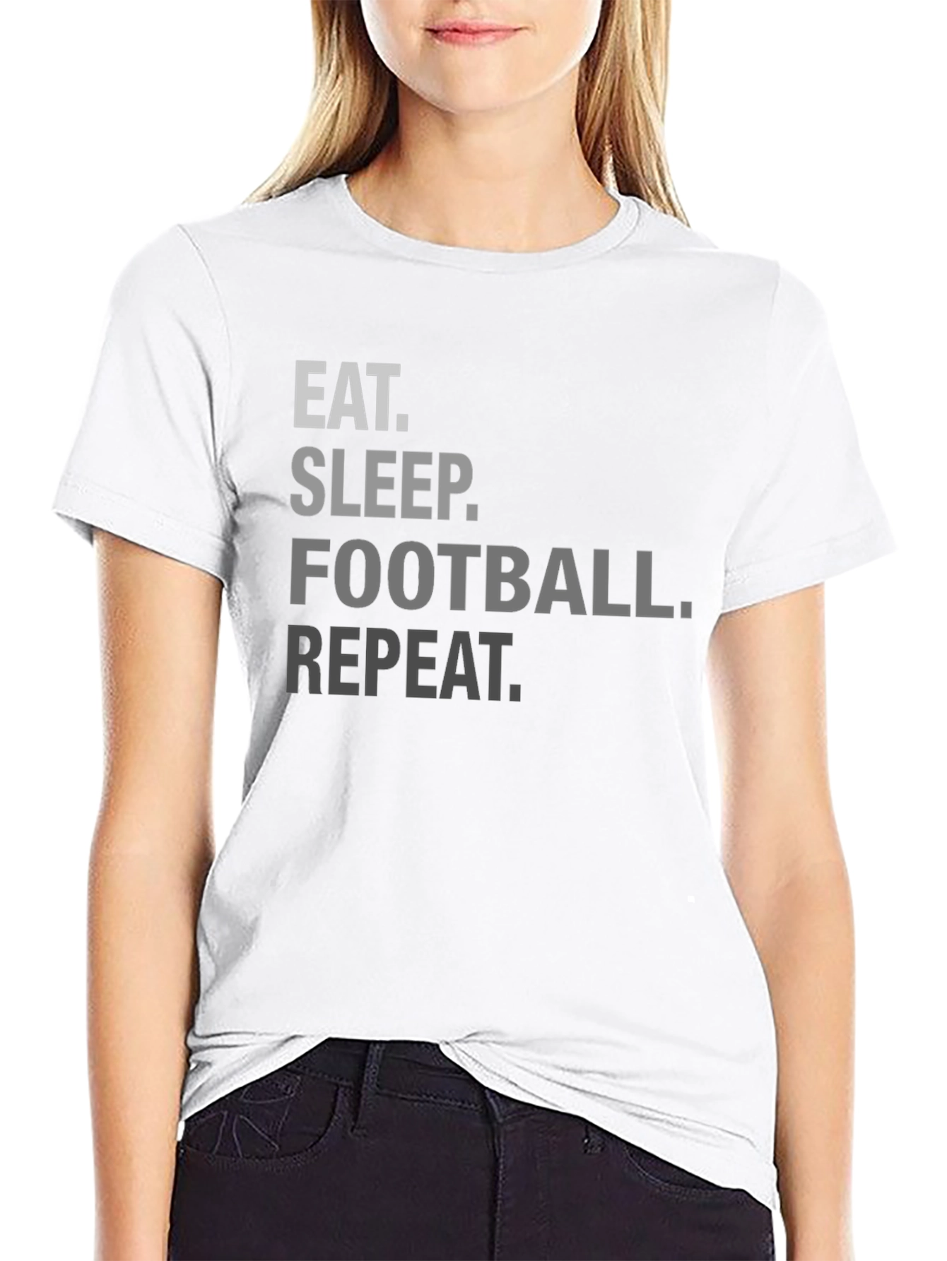 Eat Sleep Football Repeat T-Shirt