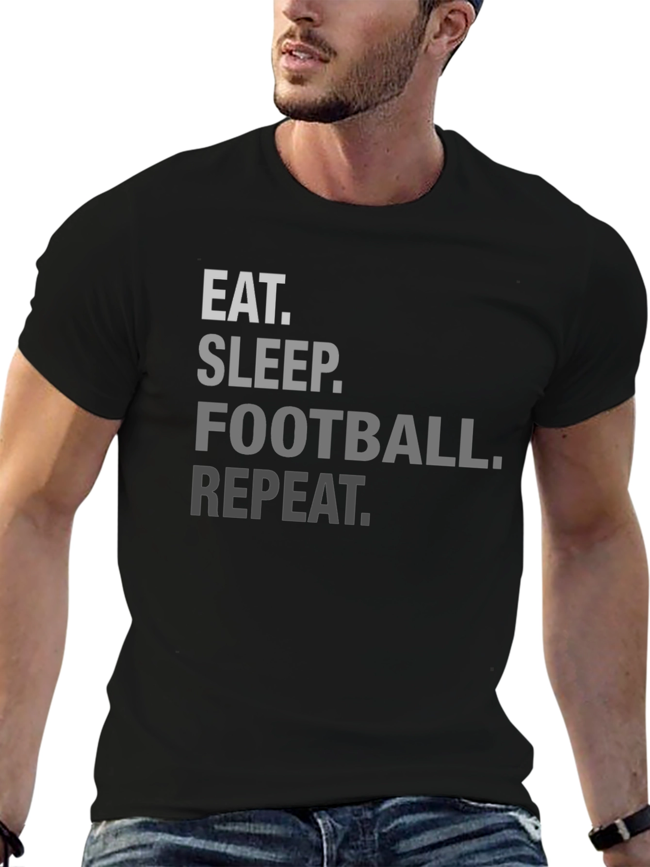 Eat Sleep Football Repeat T-Shirt
