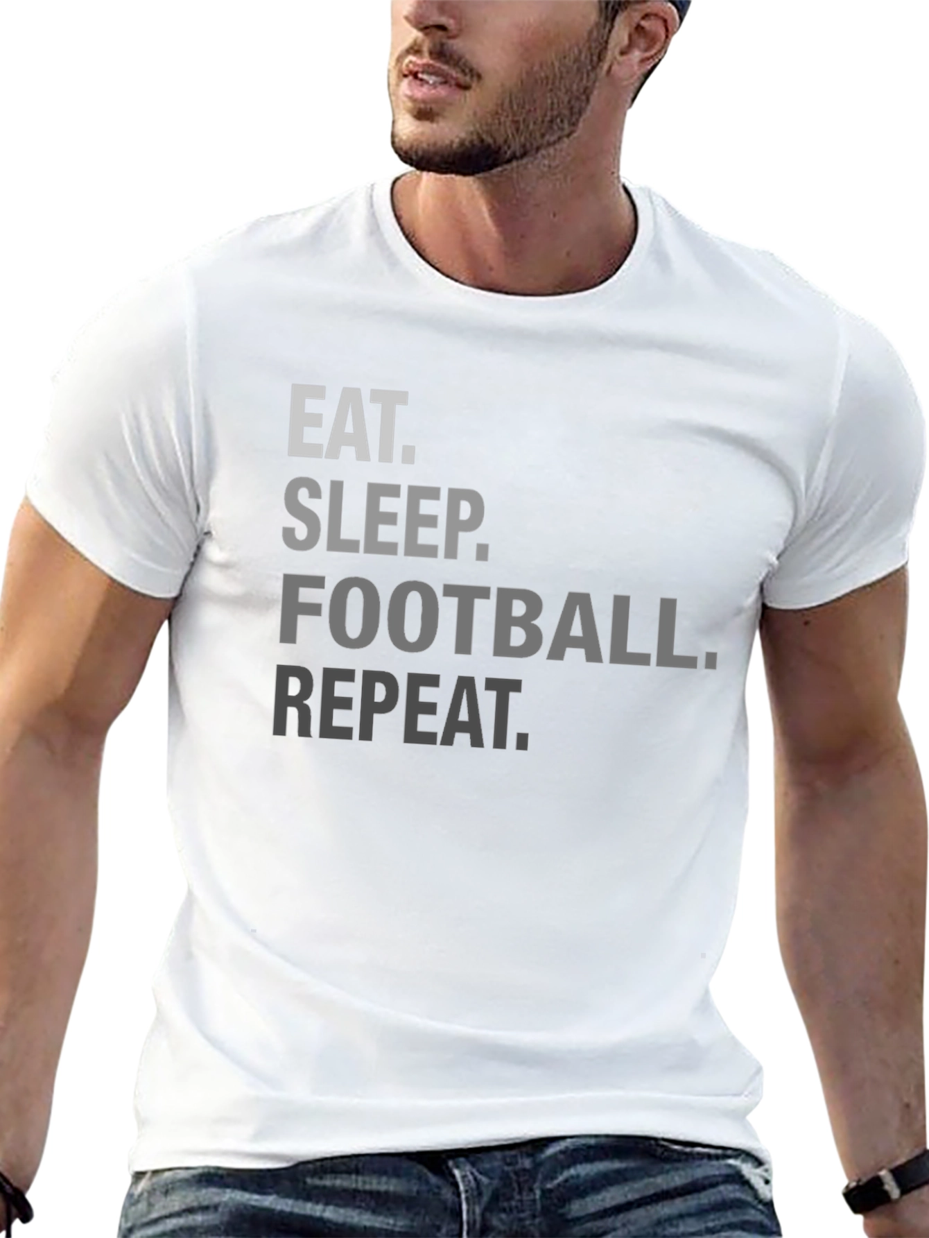 Eat Sleep Football Repeat T-Shirt
