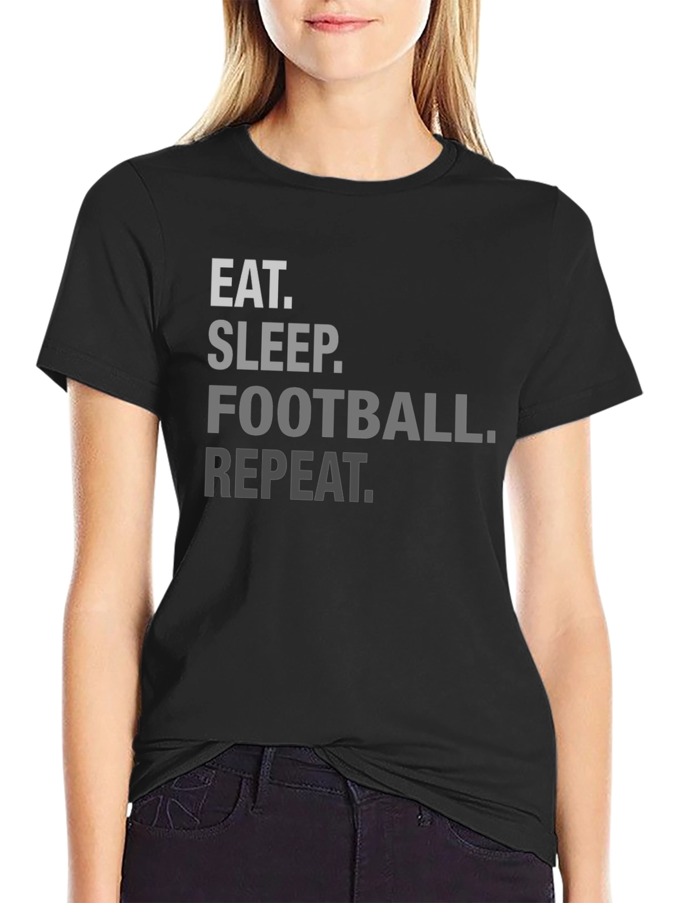 Eat Sleep Football Repeat T-Shirt